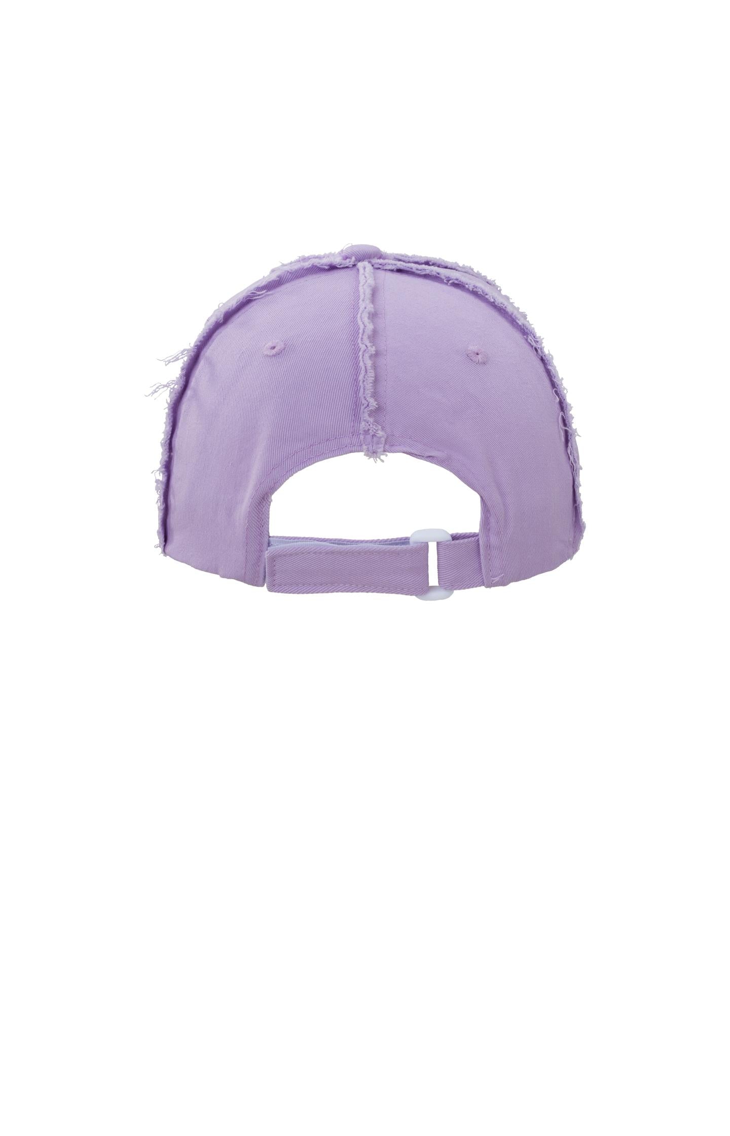 Cap with fringed details