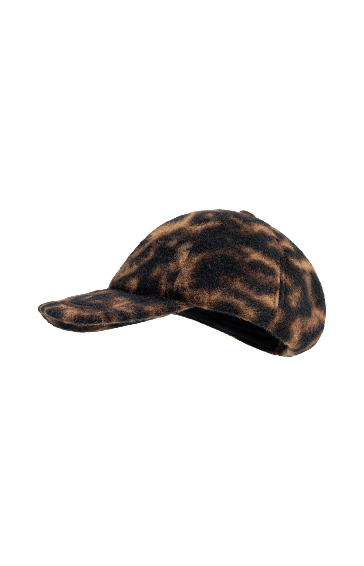Cap with leopard print - Cocoa Brown Dessin