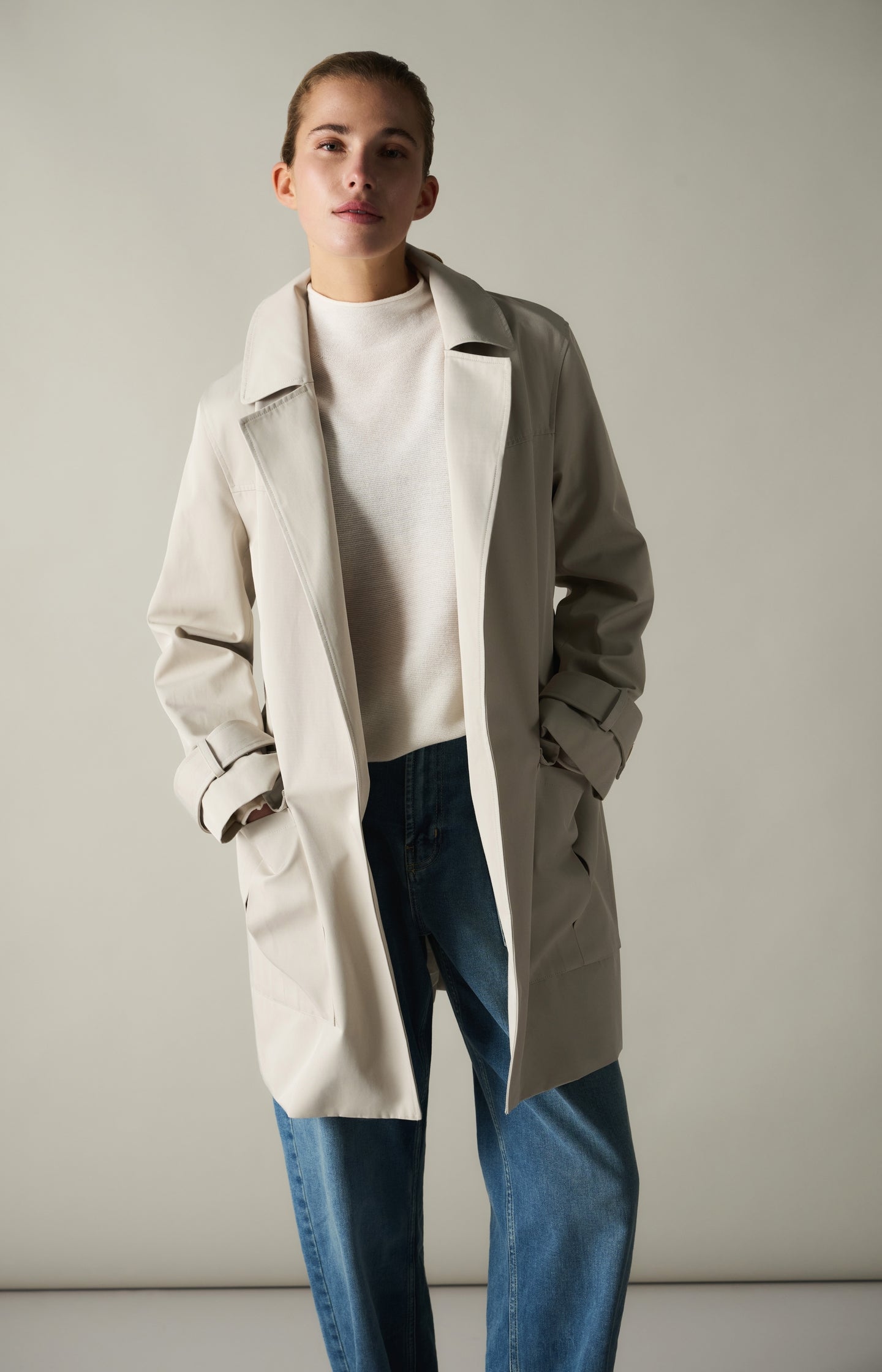 Cargo jeans with low crotch and wide legs