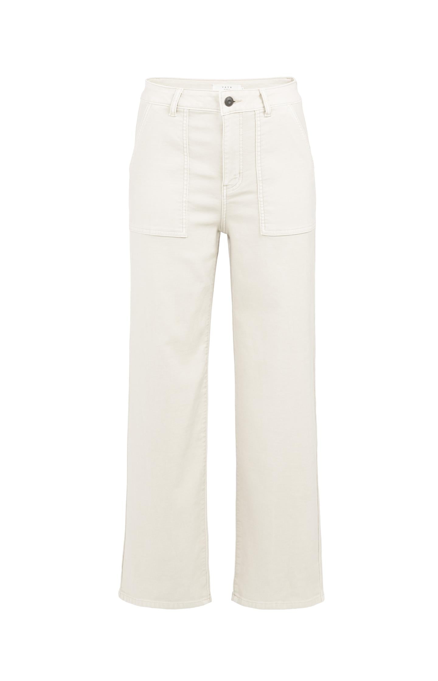 Cargo trousers with straight legs and patch pockets - Type: product