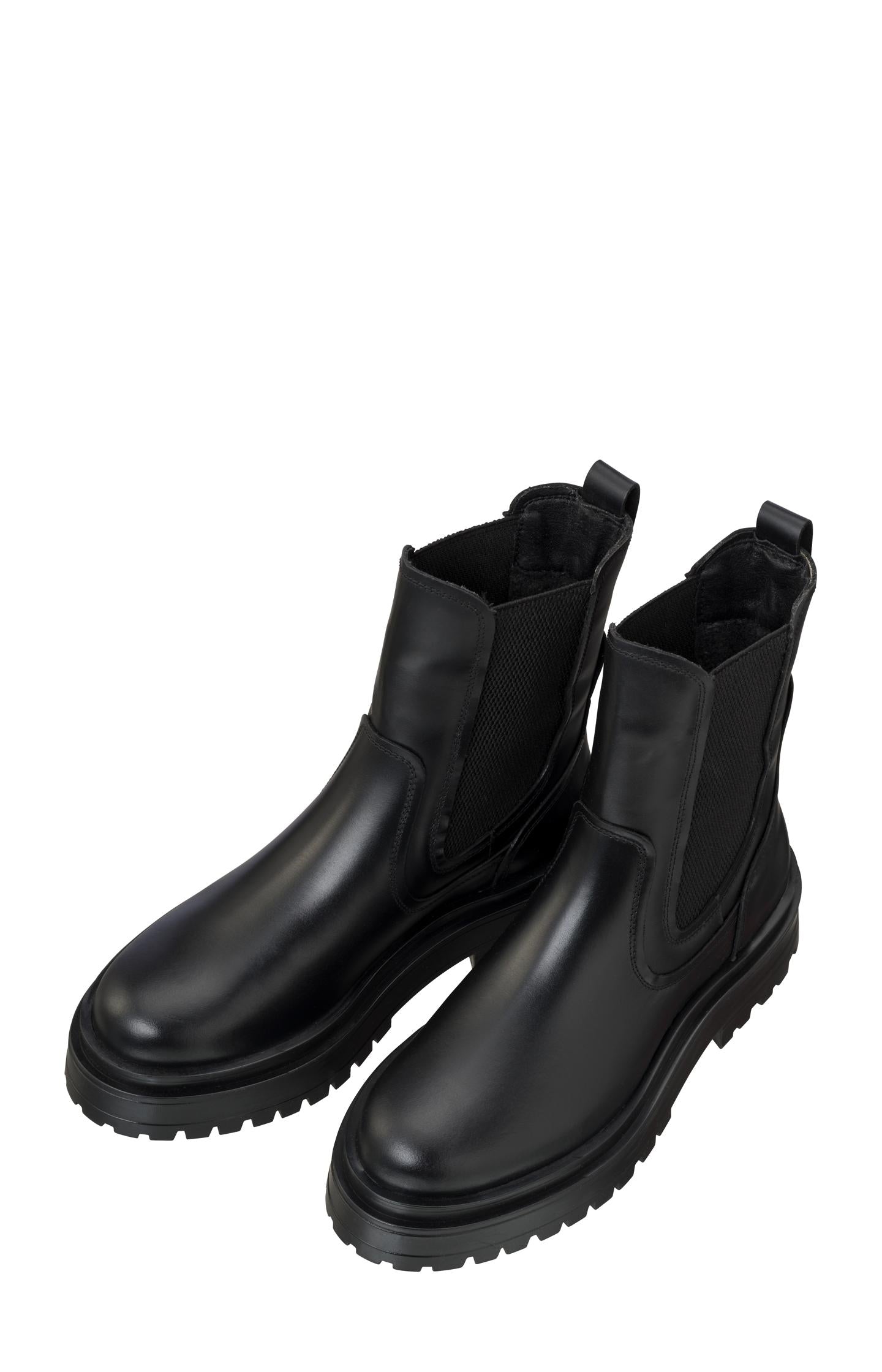 Chelsea boots in leather - Black