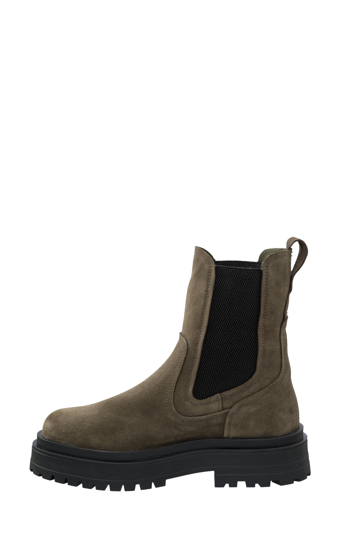 Chelsea boots in suede - Mulch Brown