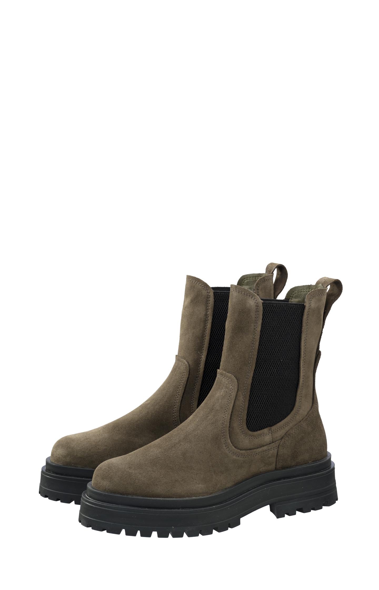 Chelsea boots in suede - Mulch Brown - Type: product