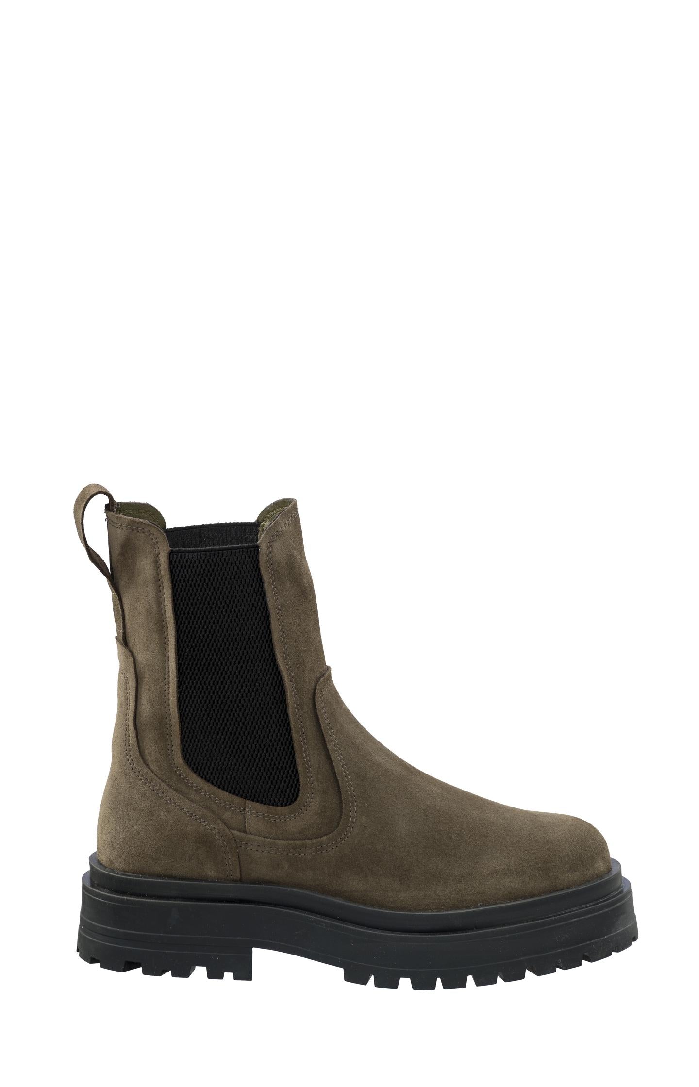 Chelsea boots in suede - Mulch Brown