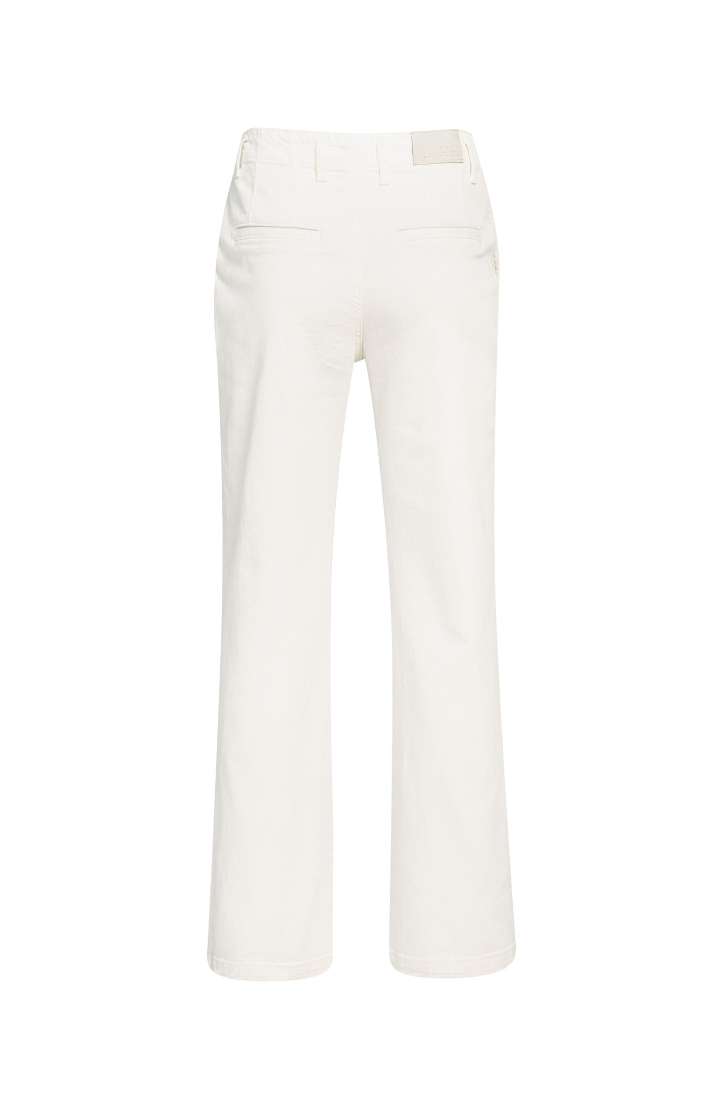 Chino jeans with straight legs and welt pockets (L32)