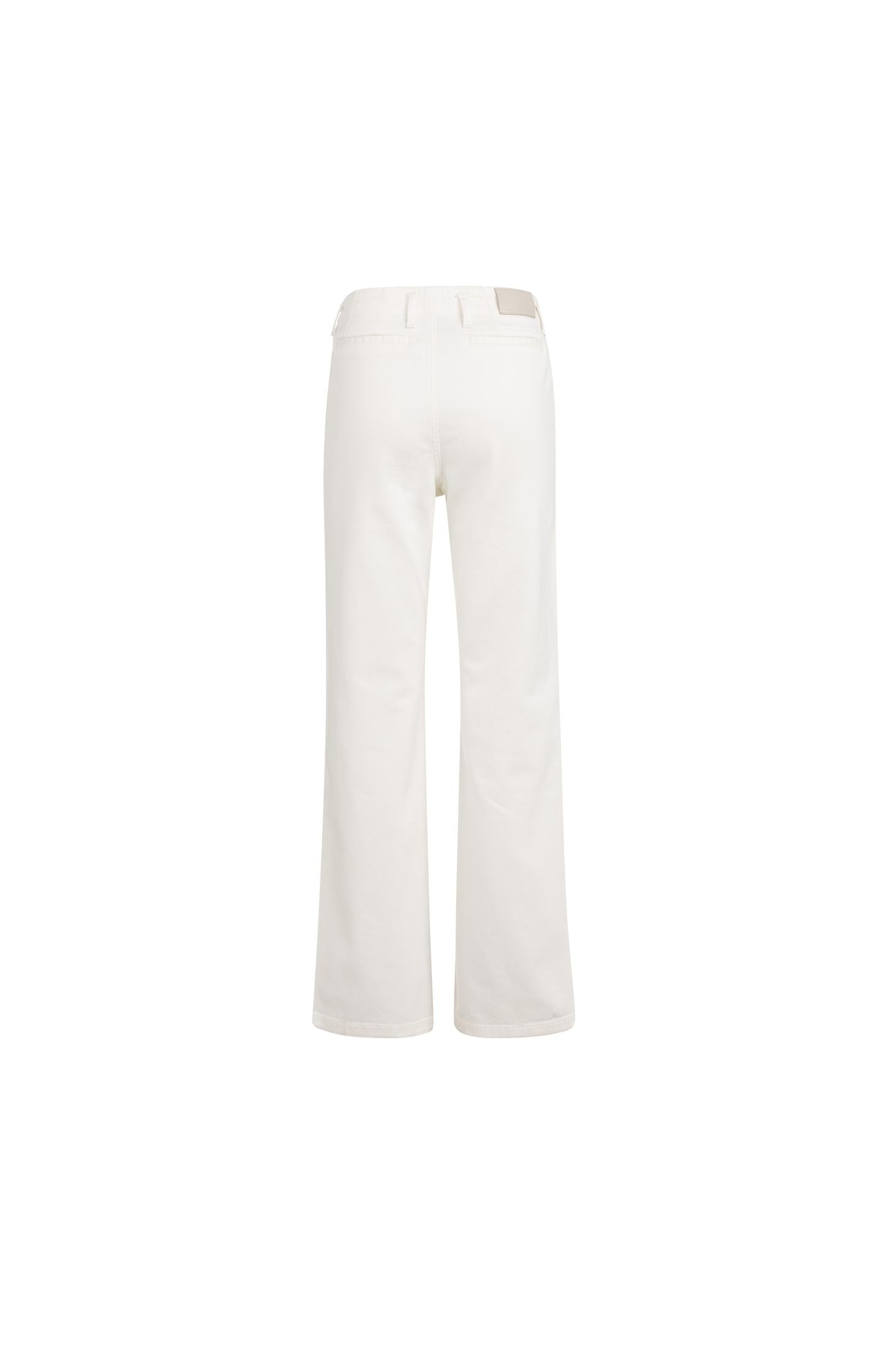 Chino jeans with straight legs and welt pockets (L34)