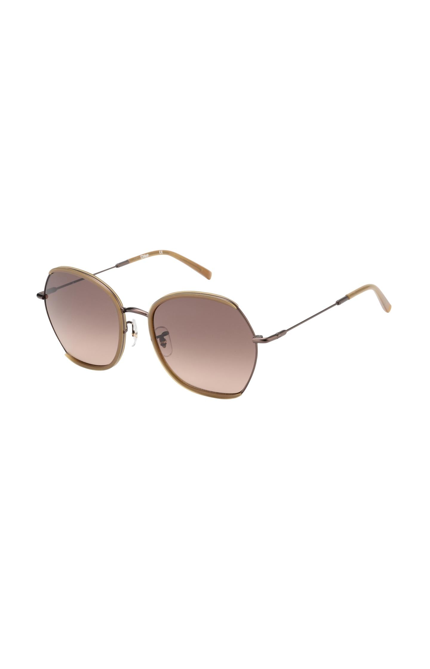 Chloe sunglasses with hexagonal metal frame - Type: product