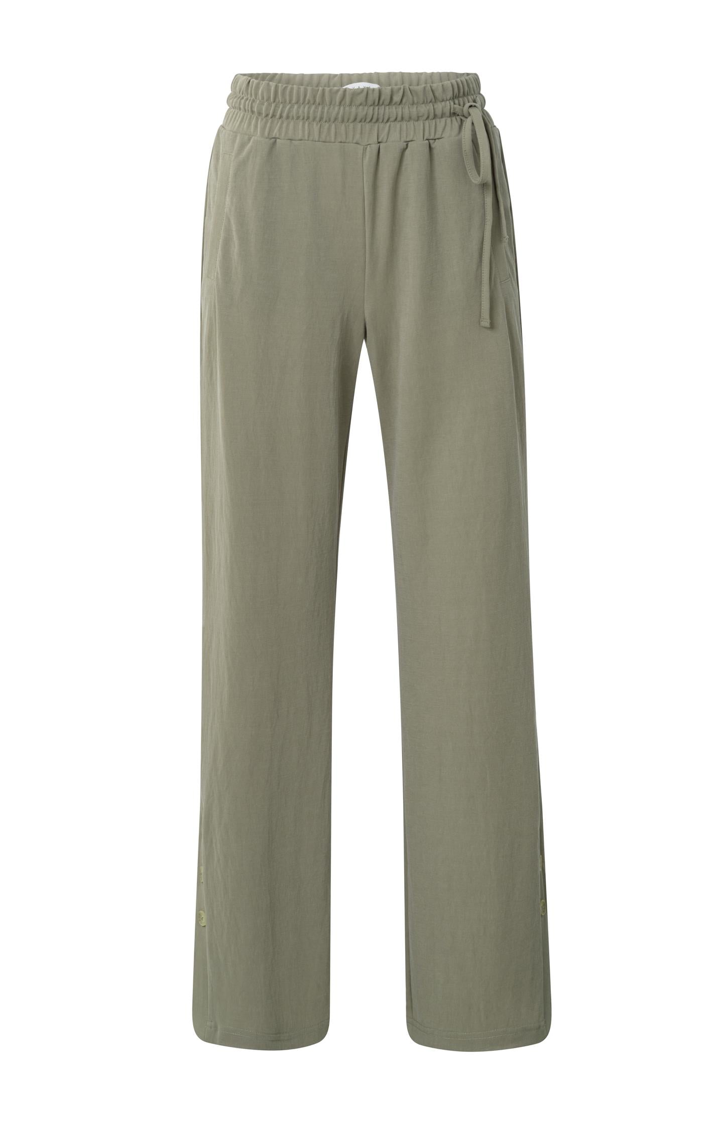 Comfortable trousers with elastic waistband and buttons - Type: product