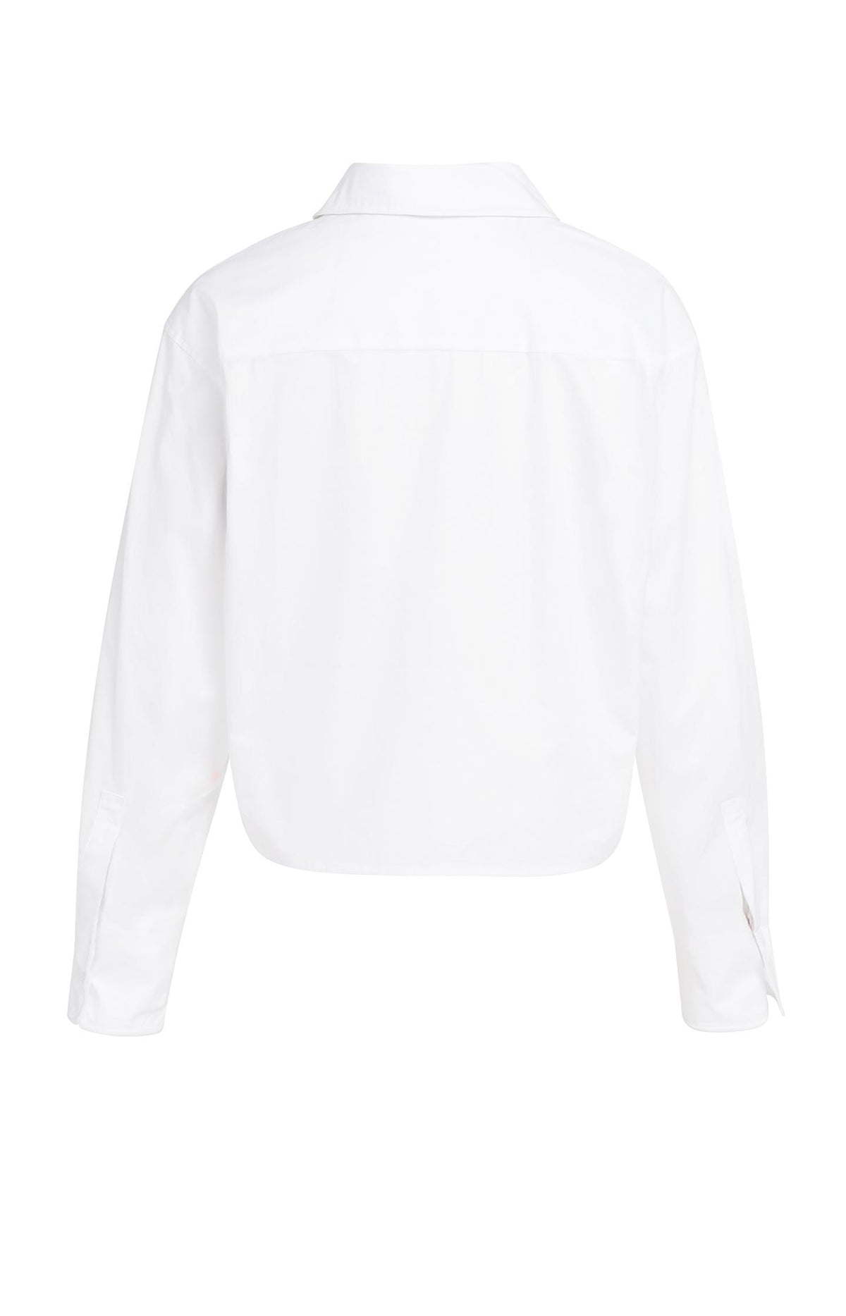 Cotton blouse with wired collar and cuffs