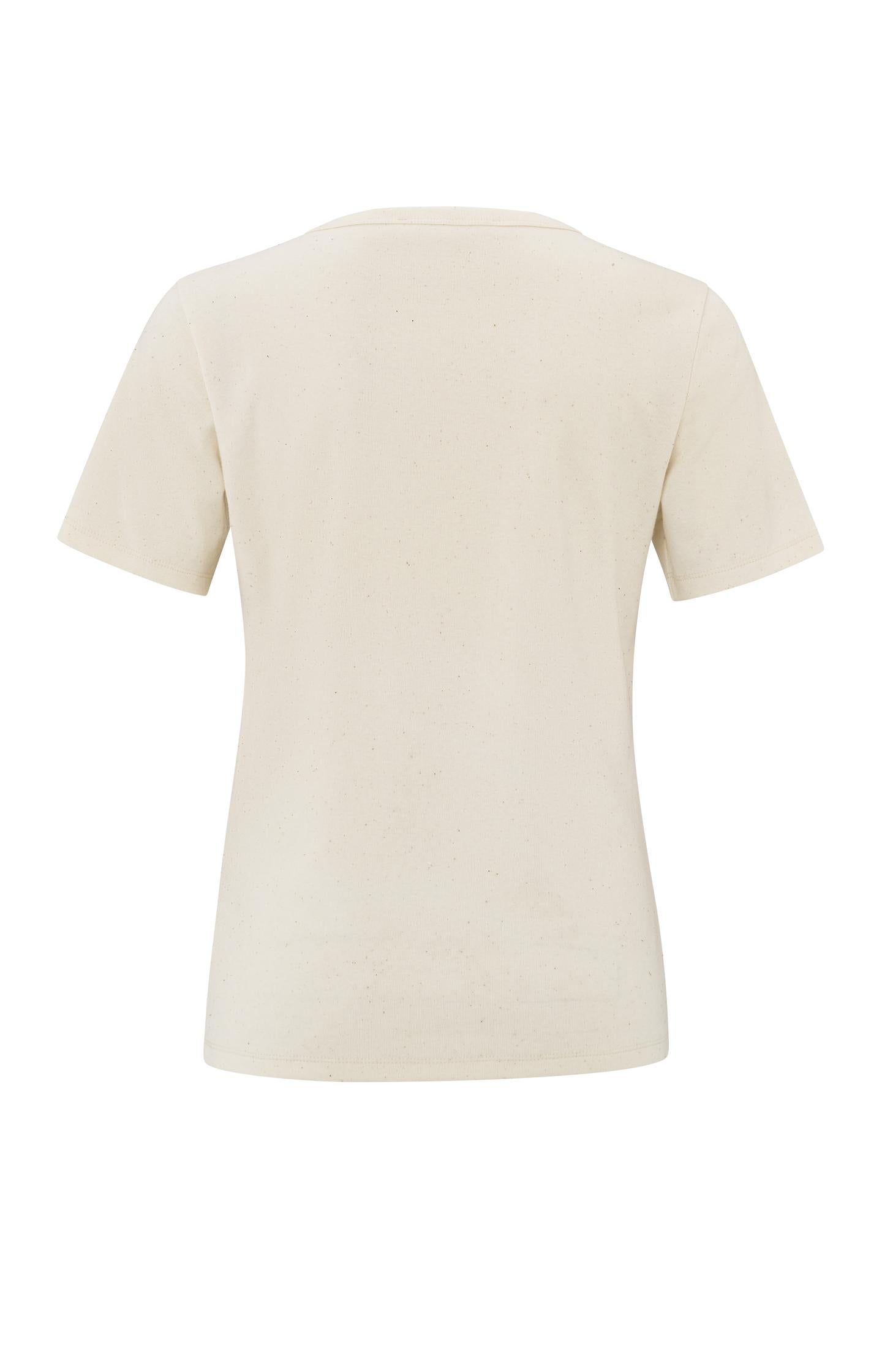 Crew neck T-shirt in soft nappy fabric