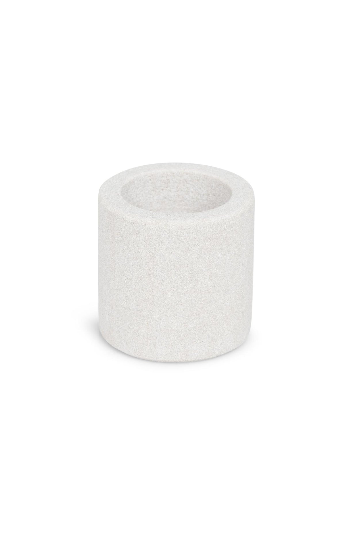Cylindrical sandstone candle holder - 5.2x5 cm - Type: product