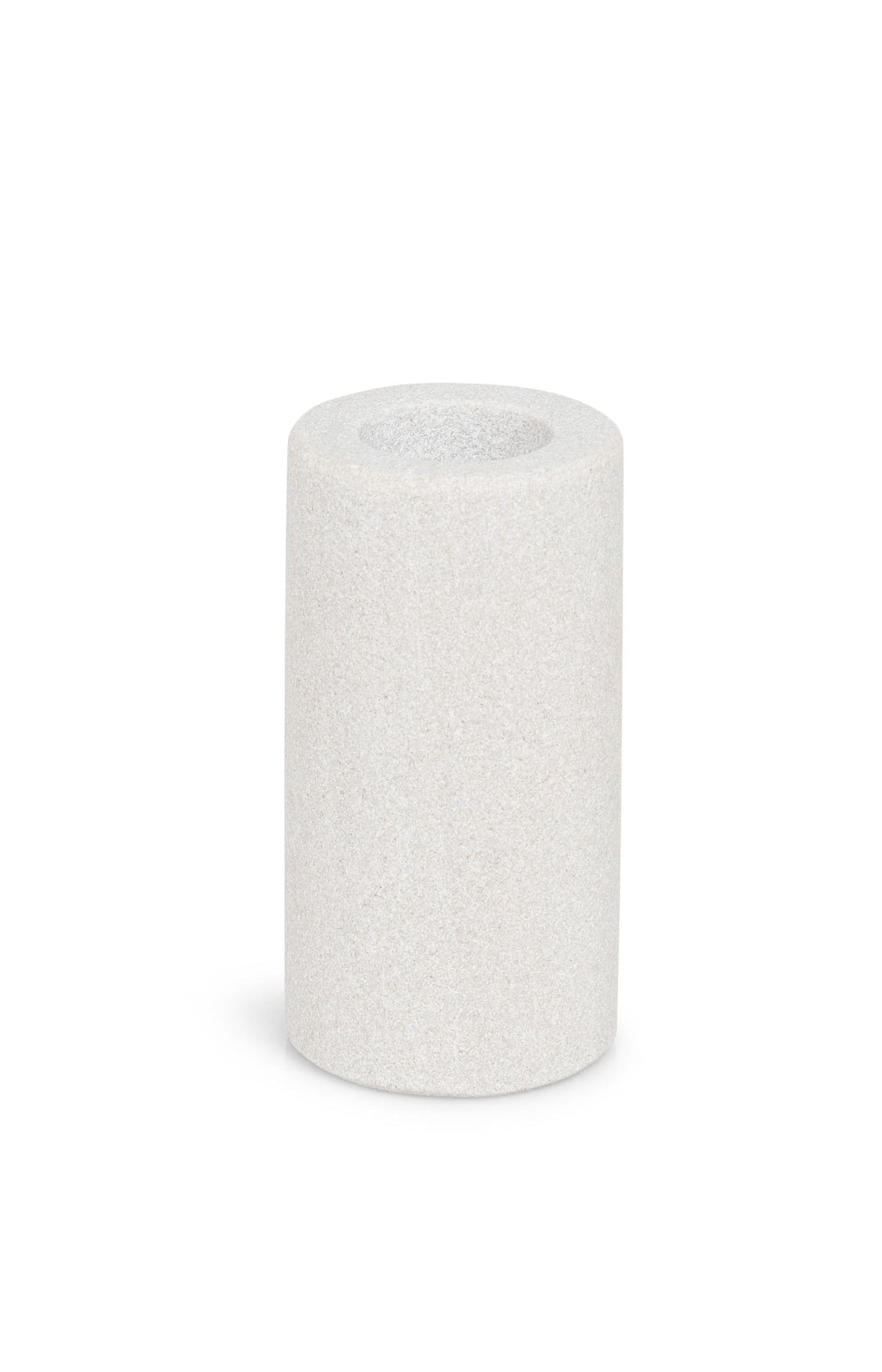 Cylindrical sandstone candle holder - 7.5x3.8 cm - Type: product