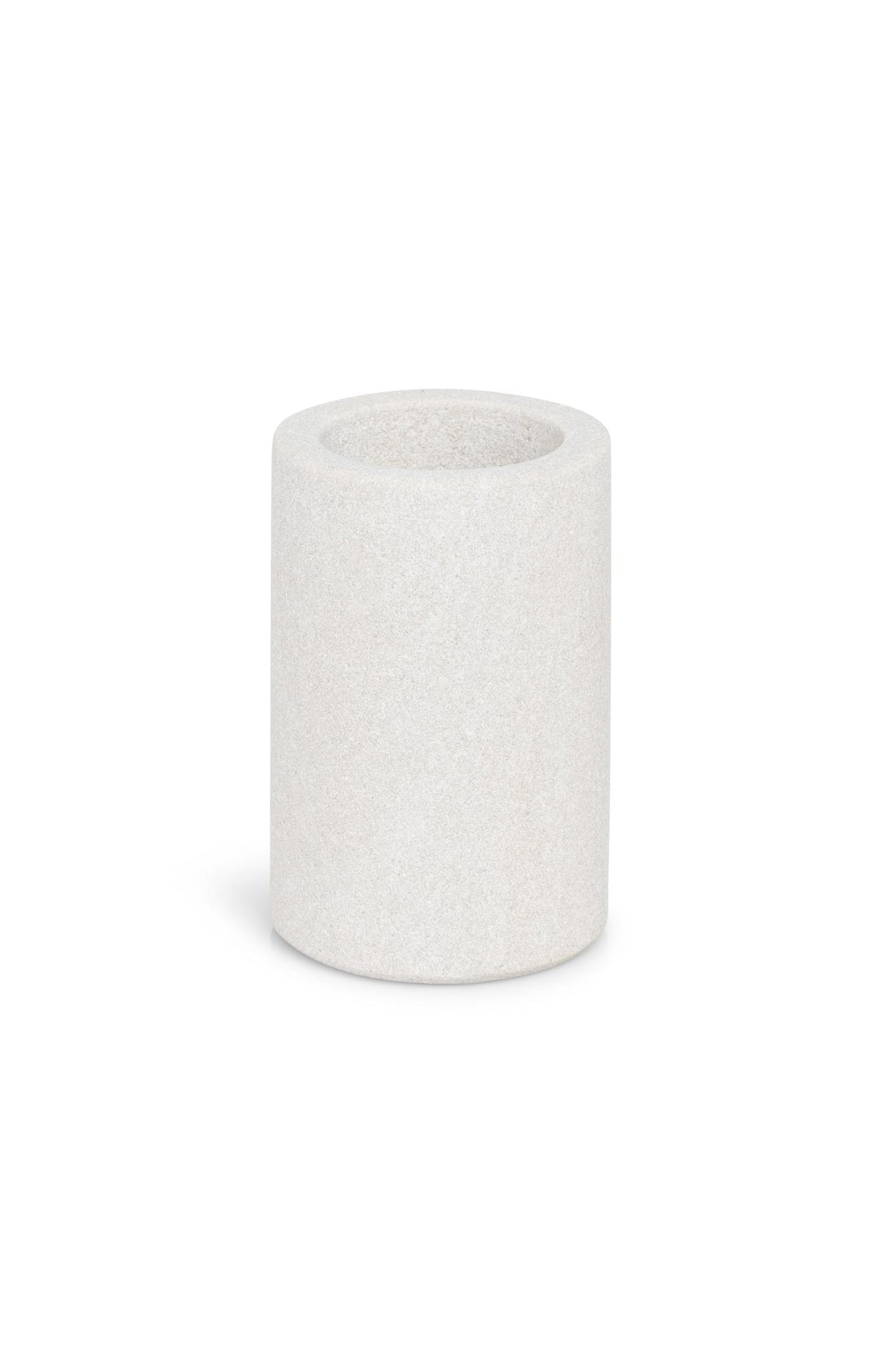 Cylindrical sandstone candle holder - 8x5.2 cm - Type: product