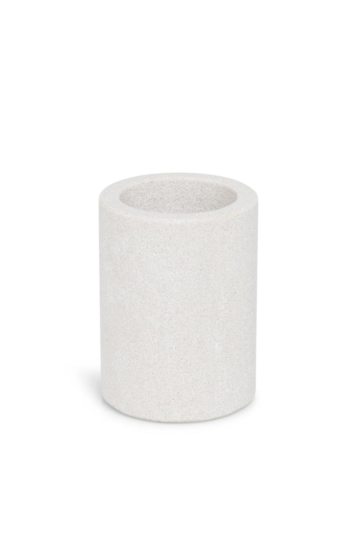 Cylindrical sandstone candle holder - 8x6 cm - Type: product