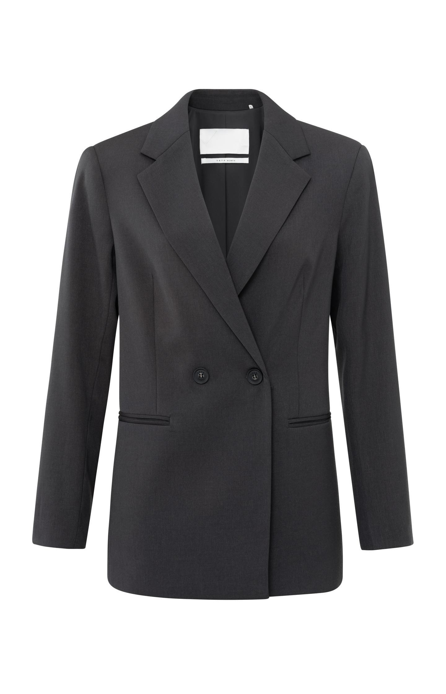 Blazer with double-breasted button closure - Type: product