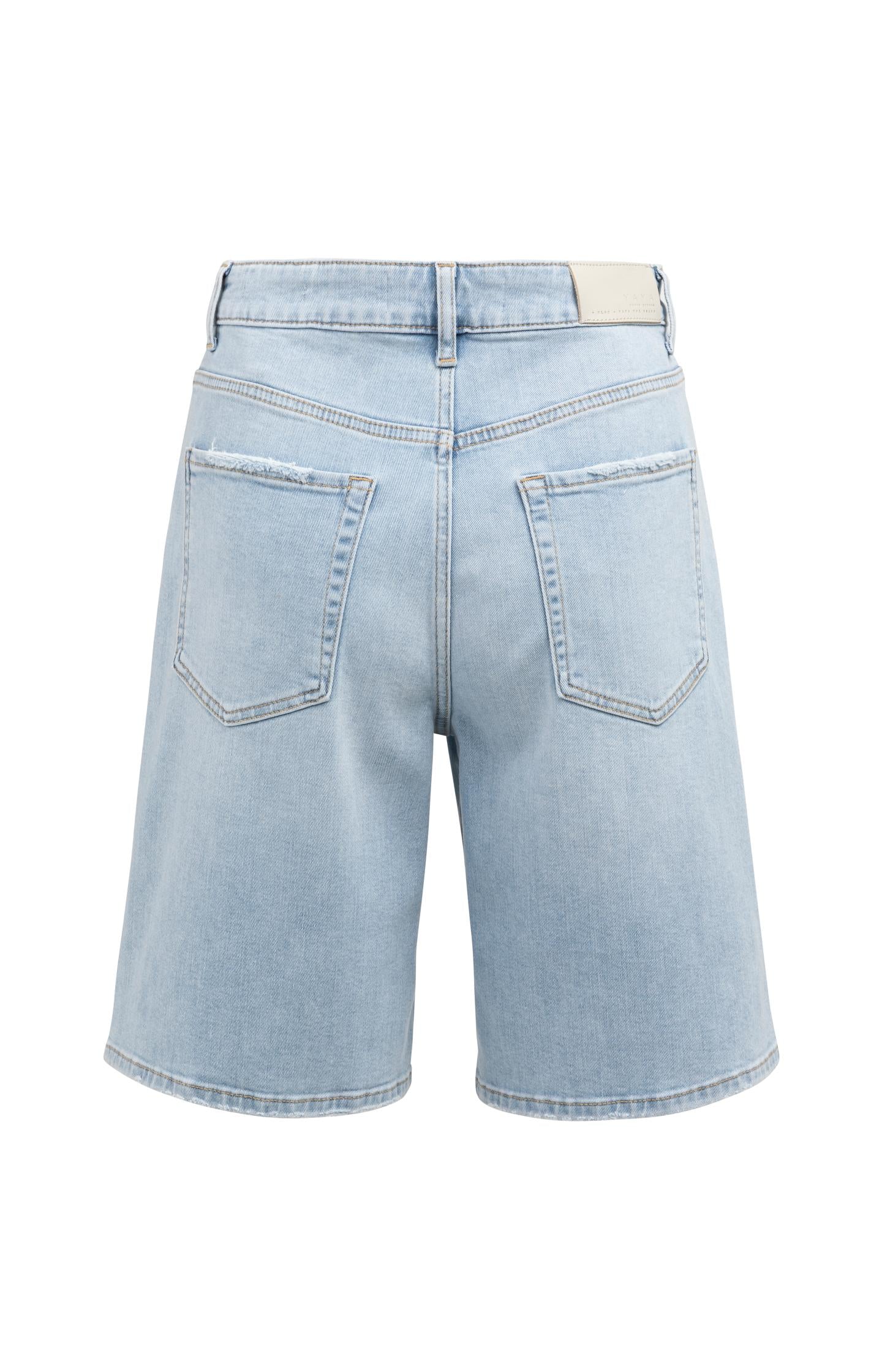 Denim bermuda shorts with regular fit