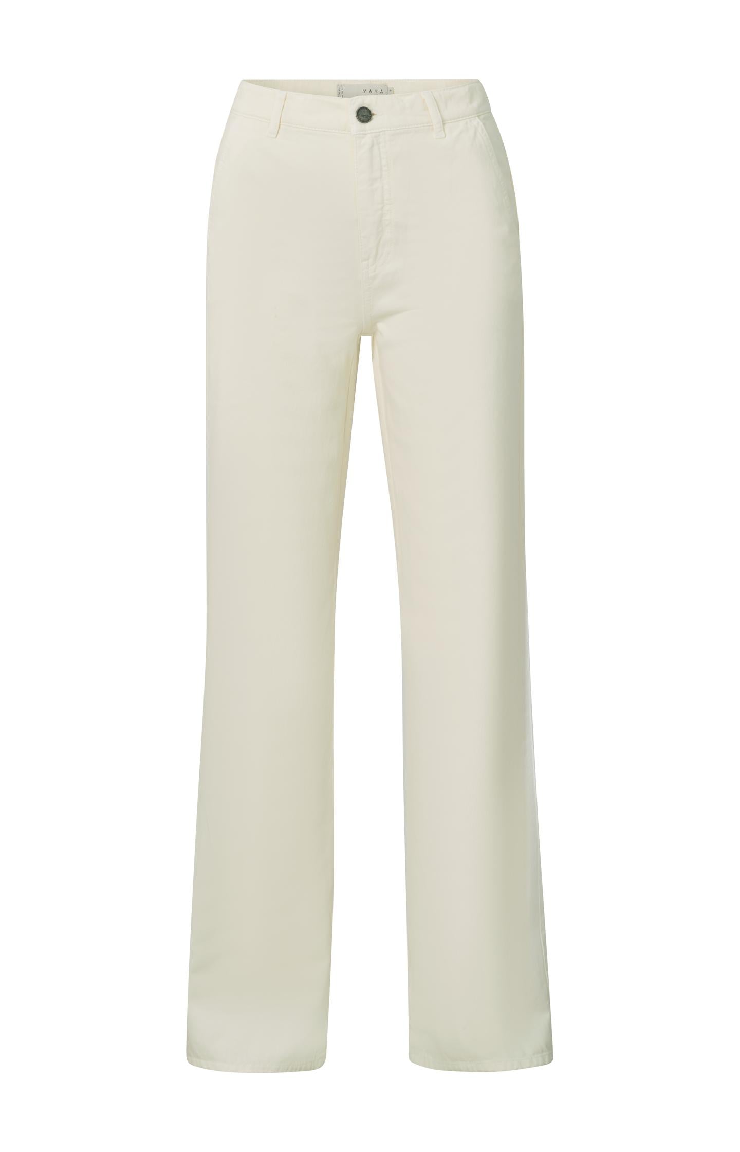 Denim chino with wide legs, four pocket style and zip fly - Sand Denim - Type: product