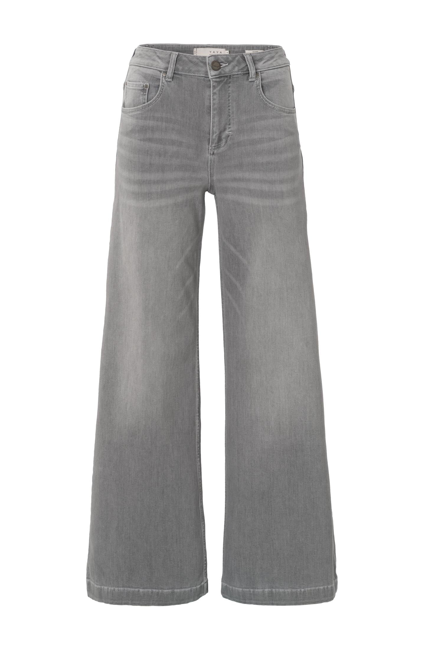 Denim trousers with extra wide legs and high waist - L32 - Type: product