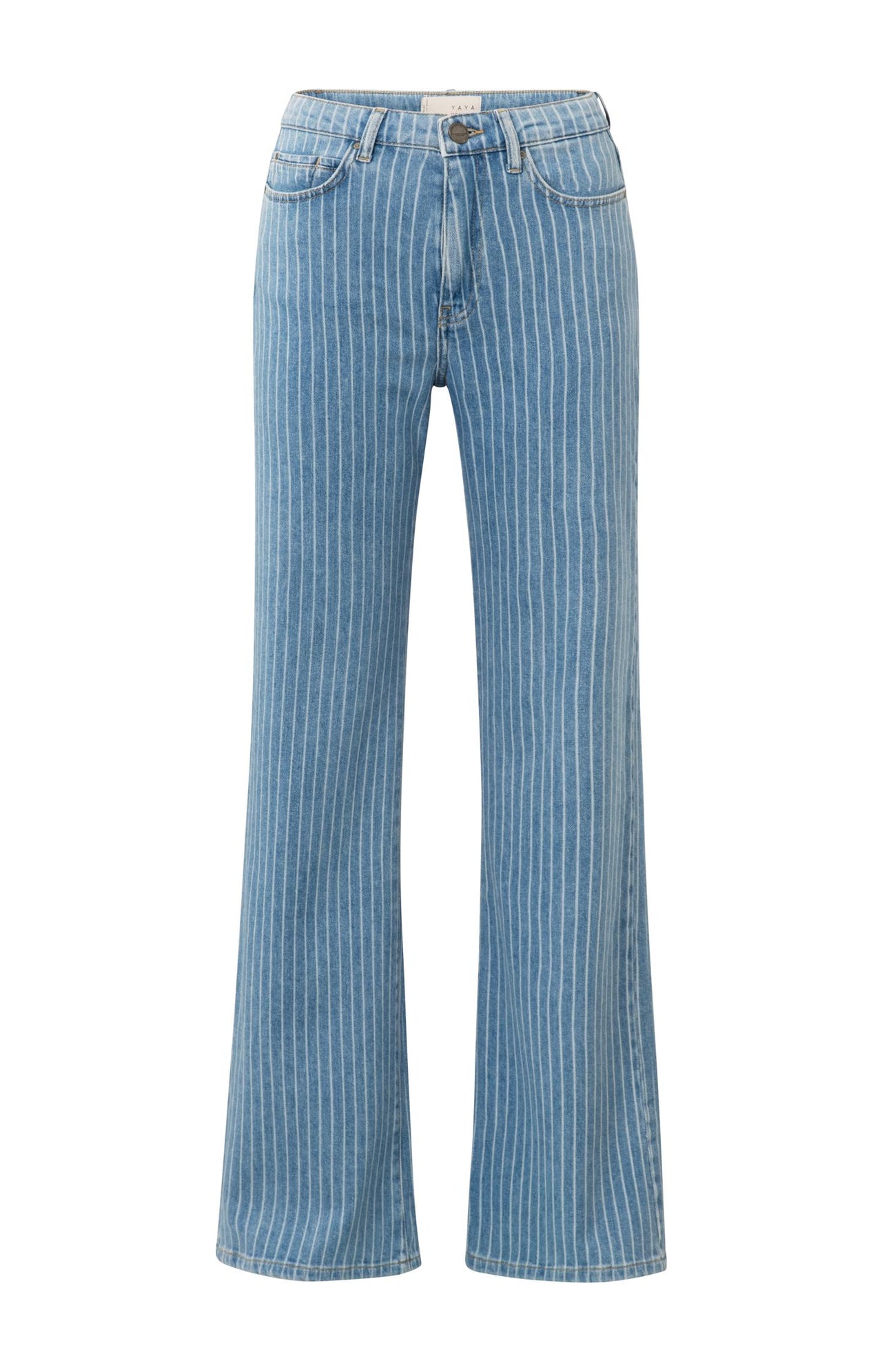 Denim trousers with striped detail - Type: product