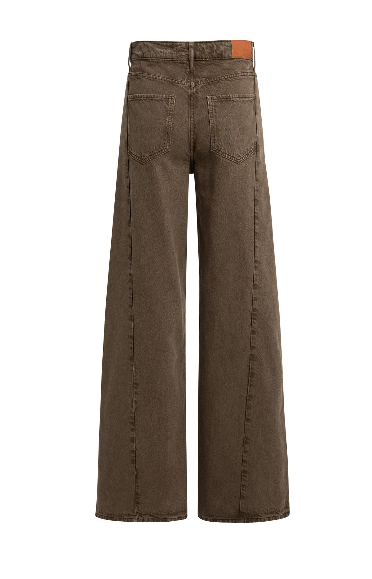 Denim with high waist and wide legs - Ln34 - Black Denim
