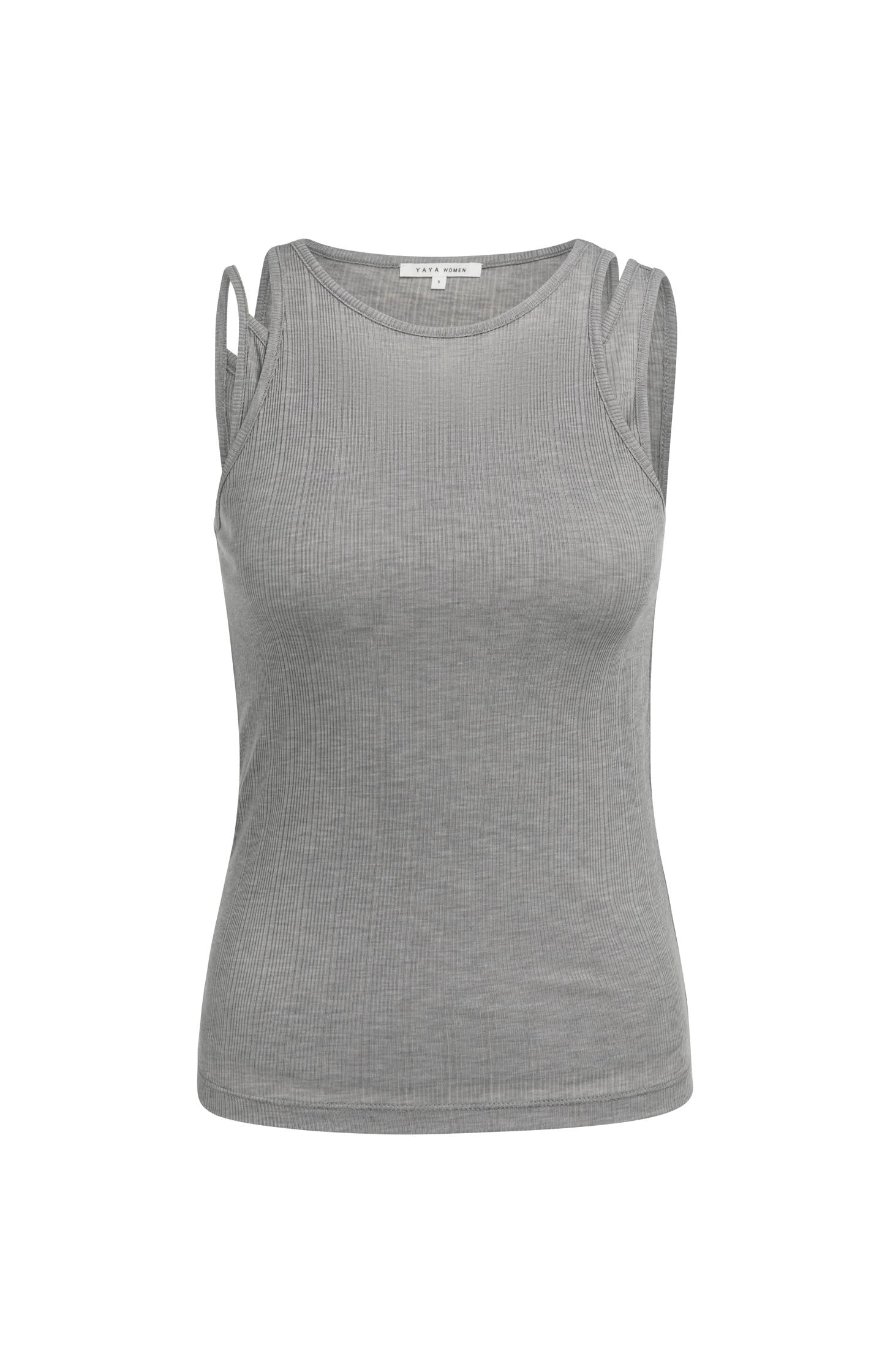 Double-layer singlet with asymmetric straps