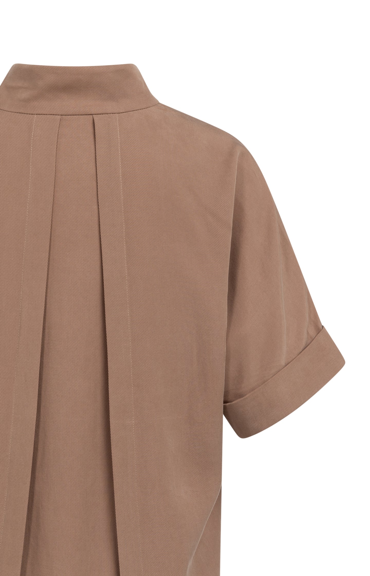 Dress with short sleeves and polo collar Dress with short sleeves and polo collar