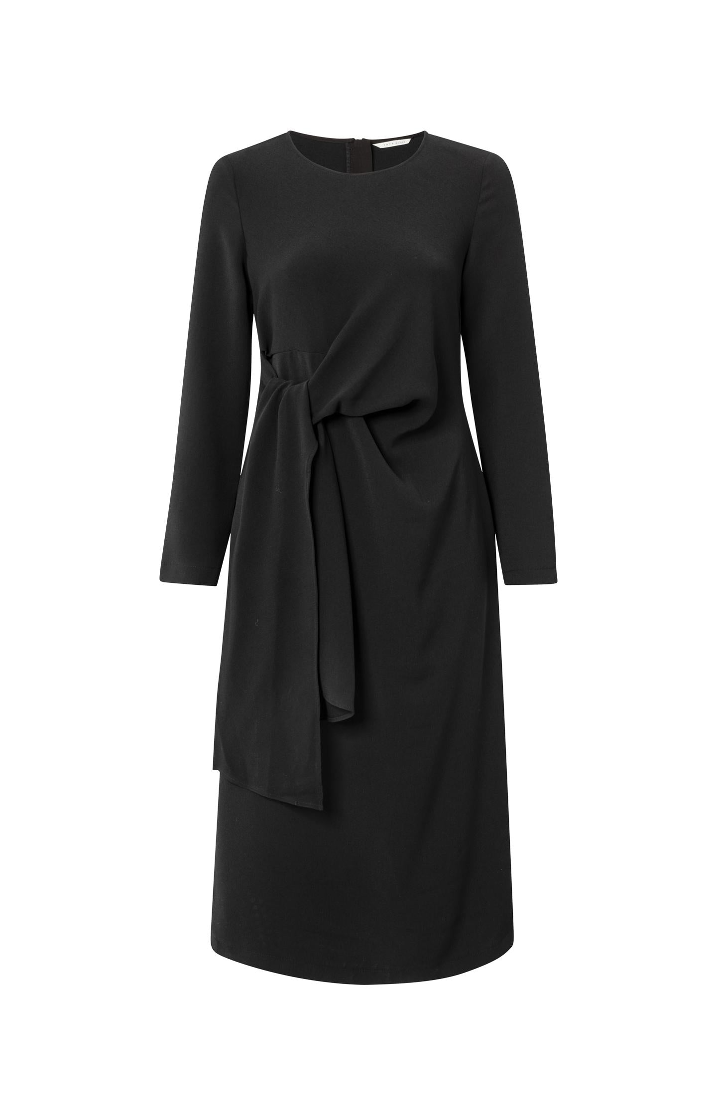 Elegant long sleeve dress with front knot detail - Type: product