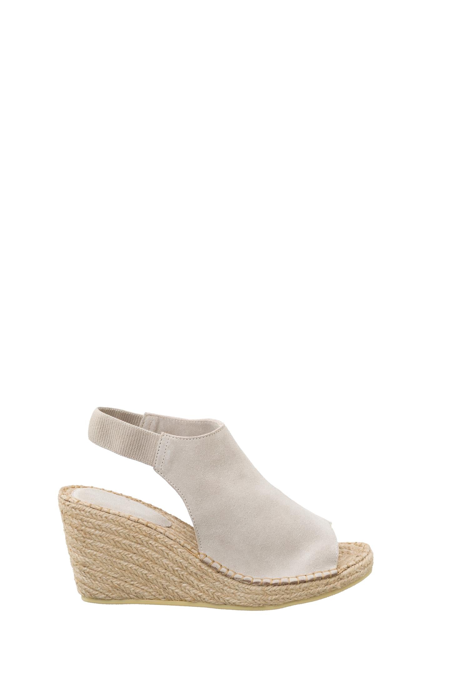 Espradille wedges with suede finish - Moonbeam Sand