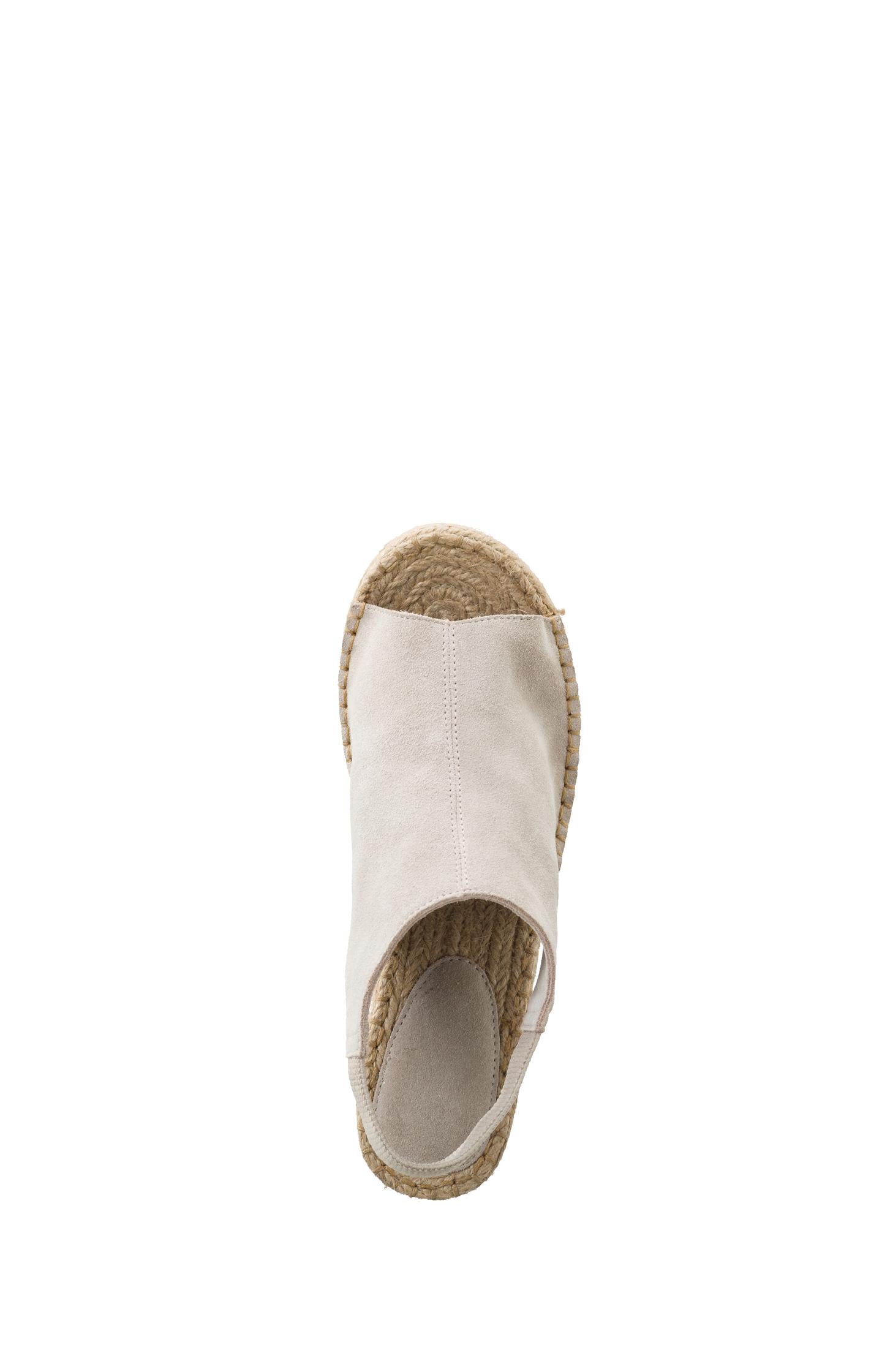 Espradille wedges with suede finish - Moonbeam Sand