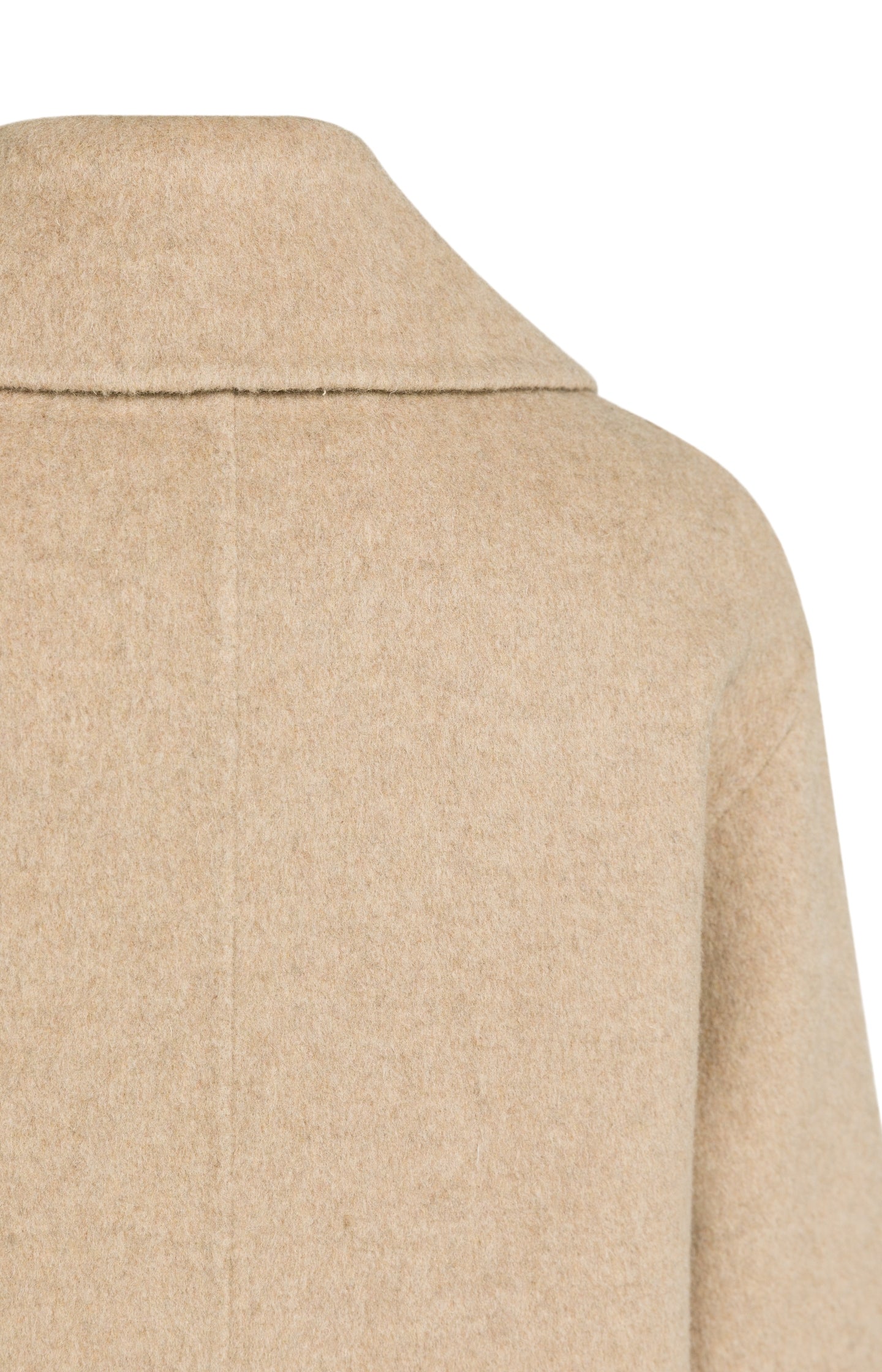 Extra long wool blend coat with oversized fit - Type: lookbook