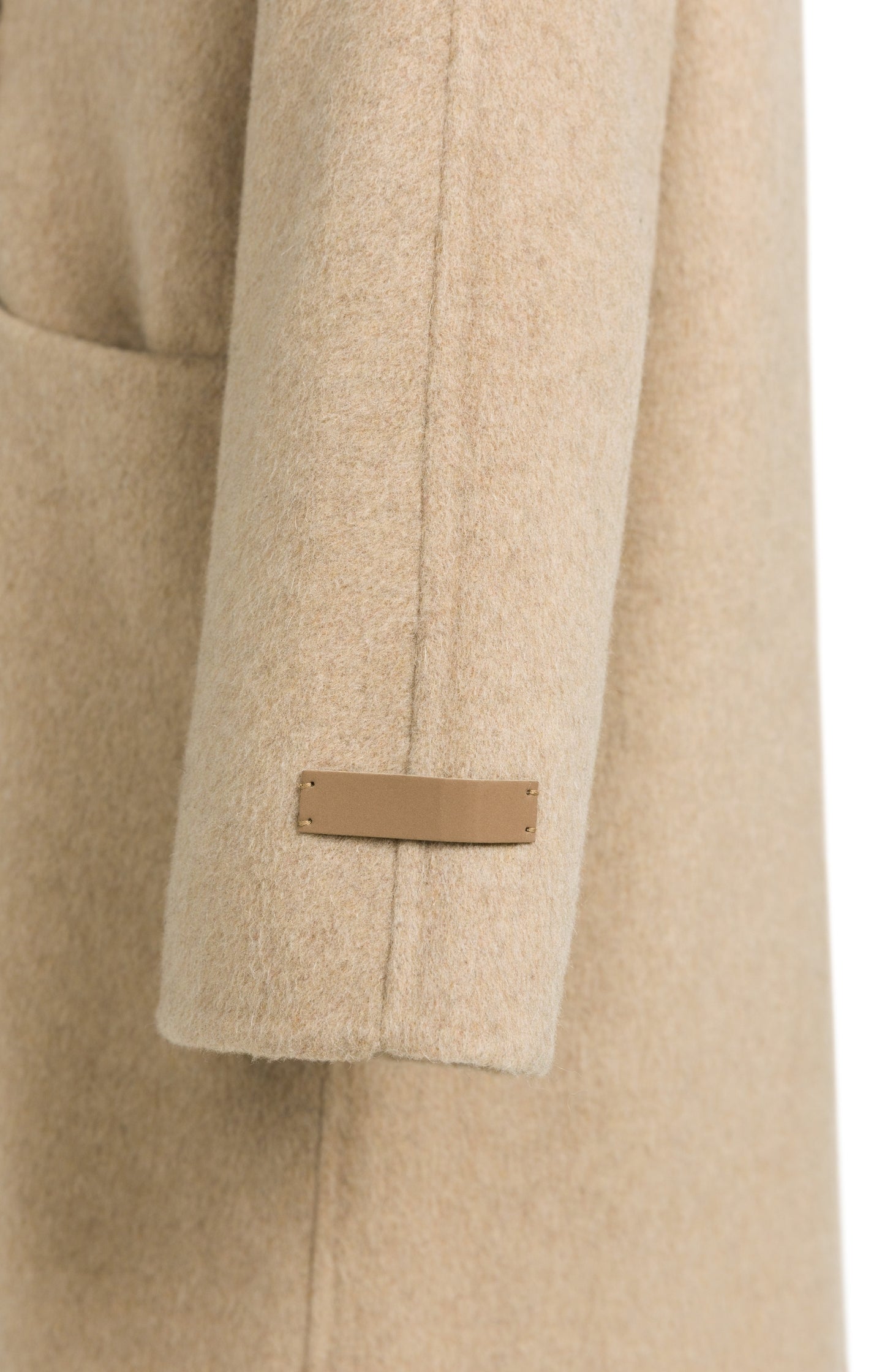 Extra long wool blend coat with oversized fit - Type: lookbook
