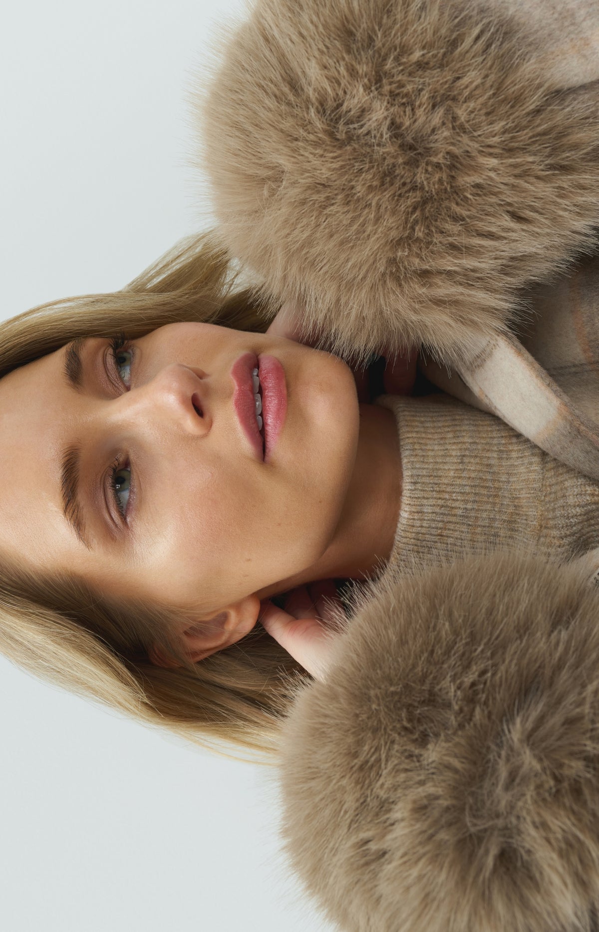 Faux fur cuffs - Pure Cashmere Grey