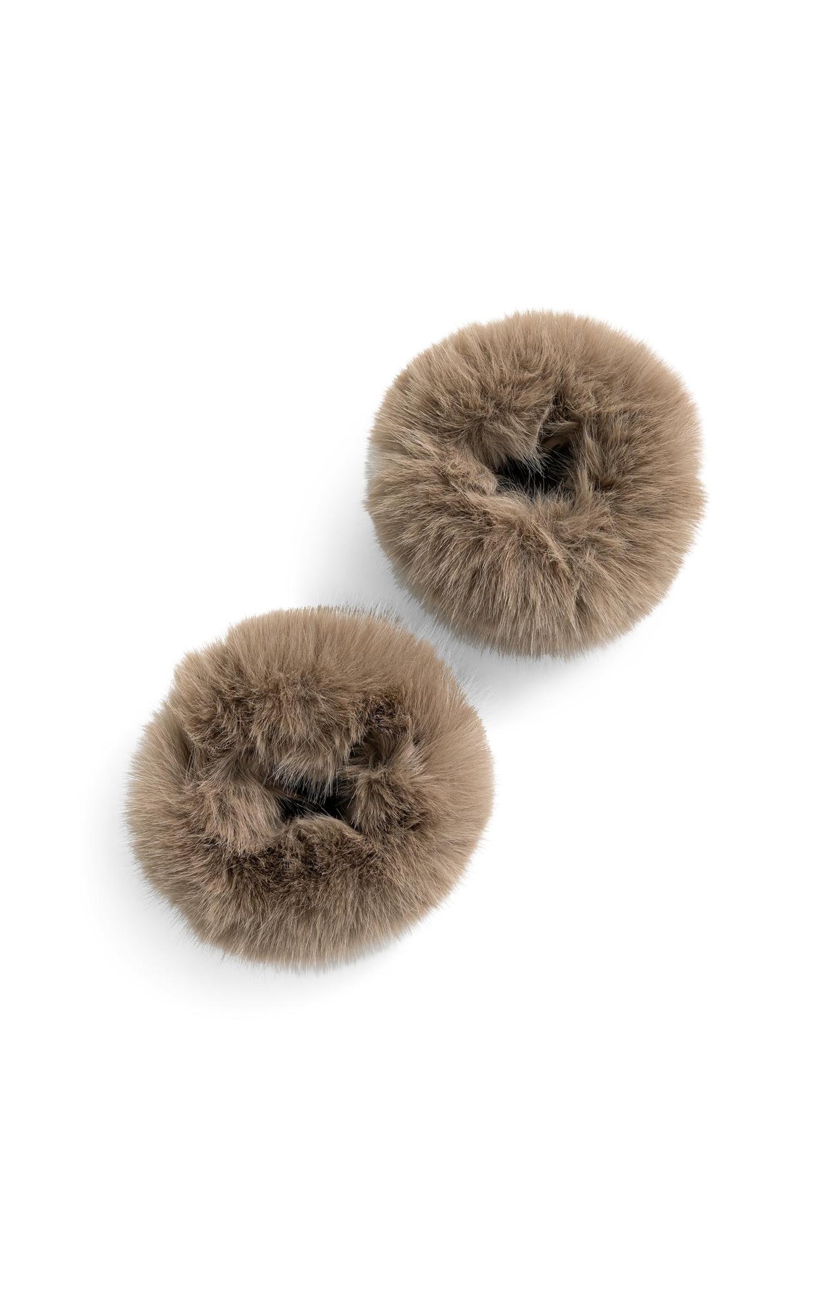 Faux fur cuffs - Pure Cashmere Grey