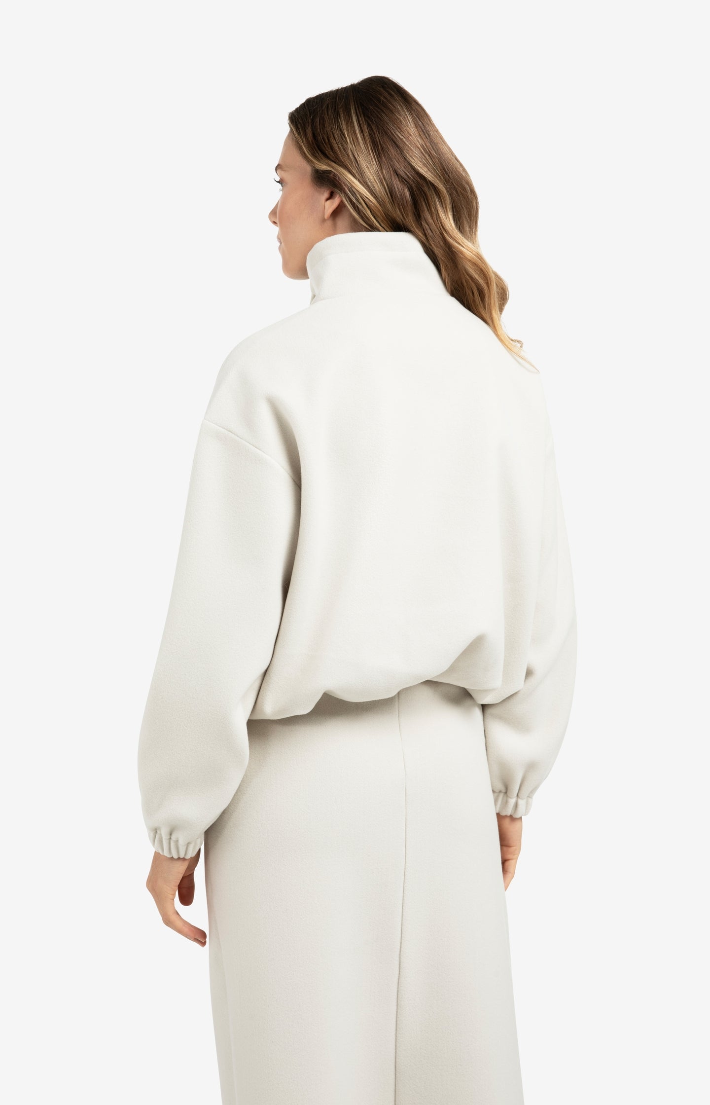 Faux leather trousers with seam details