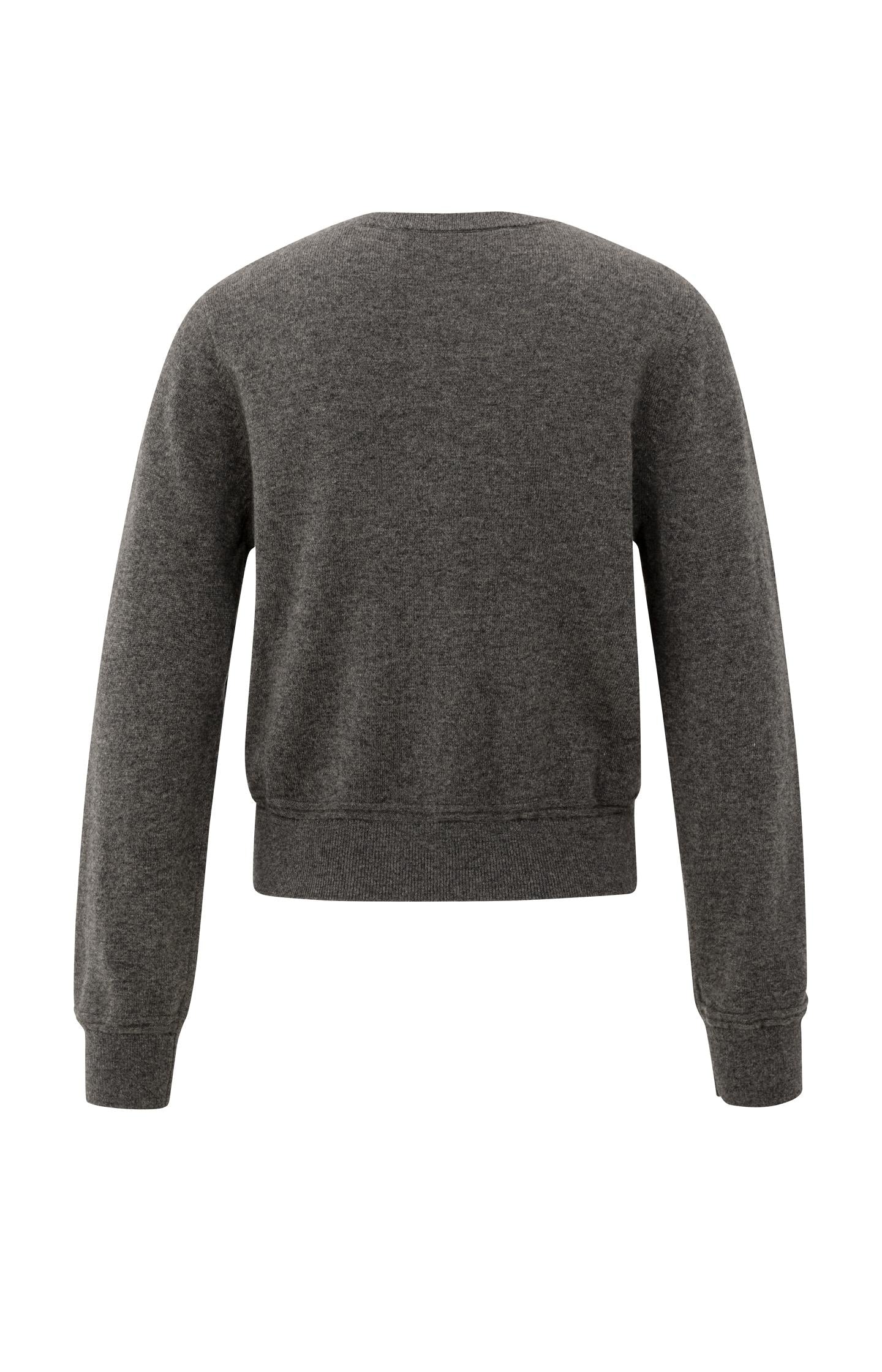 Fine knit cardigan with long sleeves and button closure
