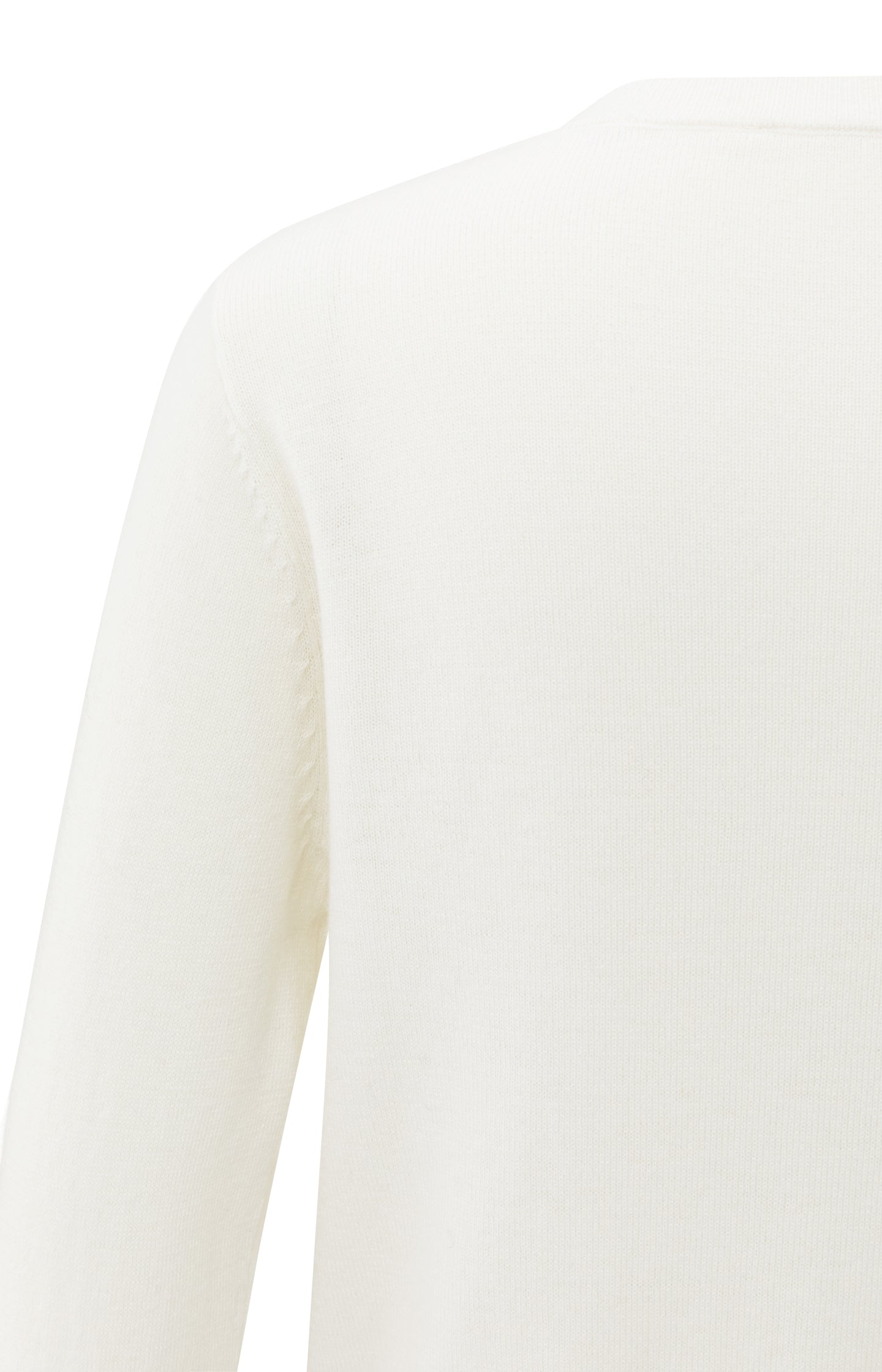 Fine knit cardigan with long sleeves and button closure
