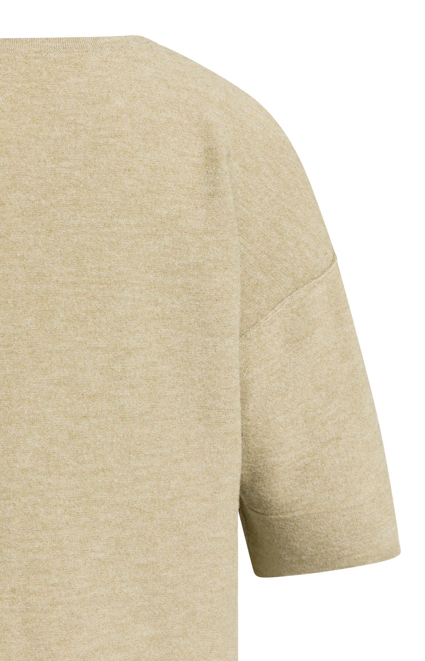 Fine knitted oversized T-shirt with half-length sleeves
