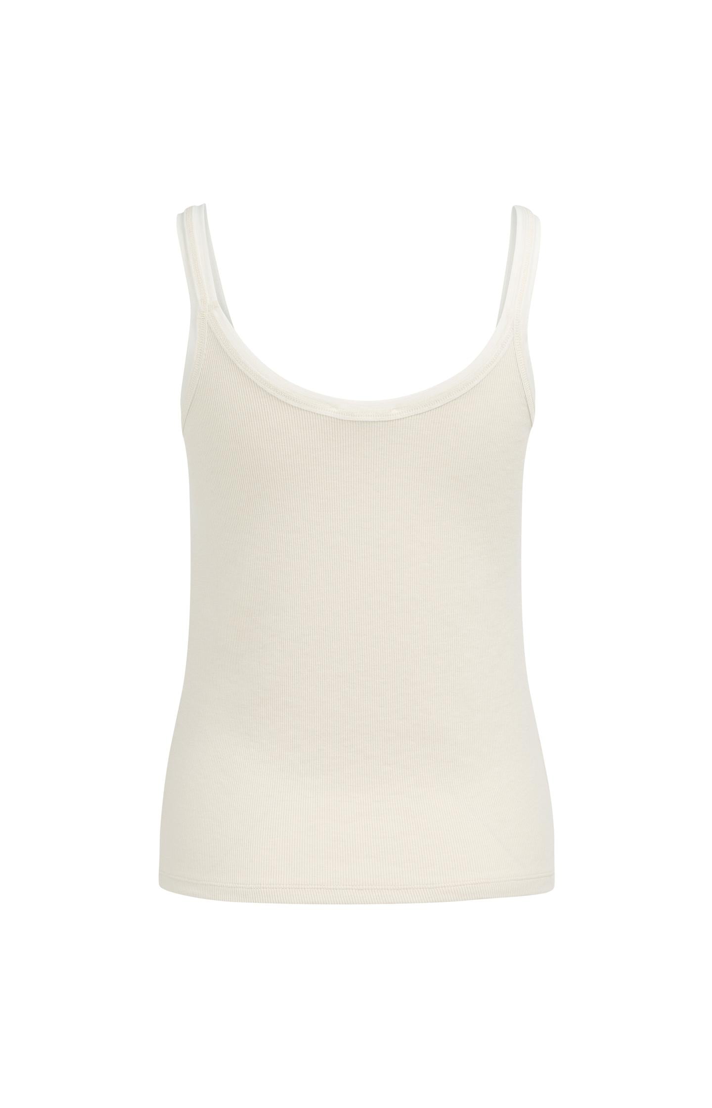 Fitted singlet with mesh trim - Type: product