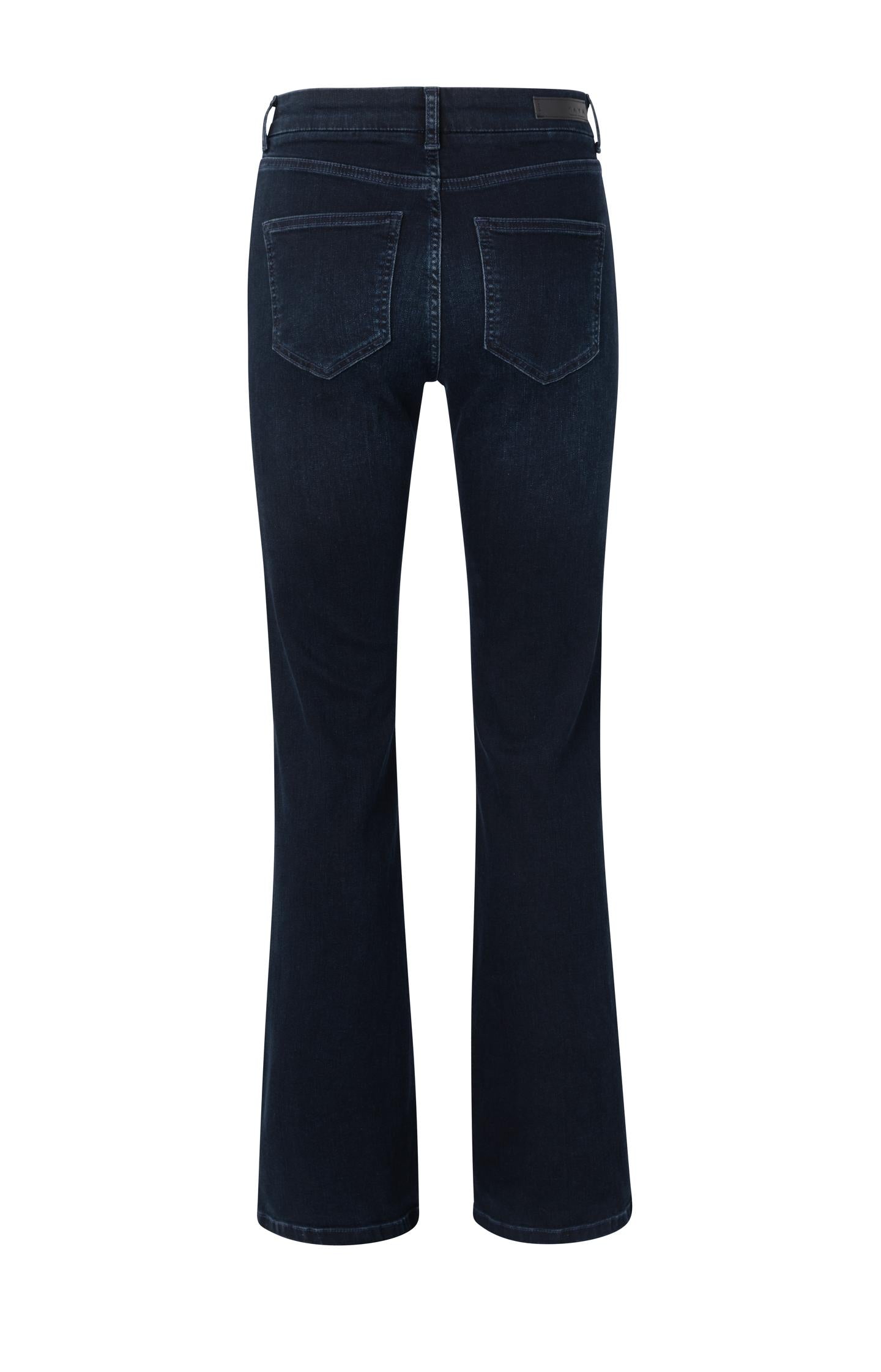 Flared denim jeans with mid waist - L32