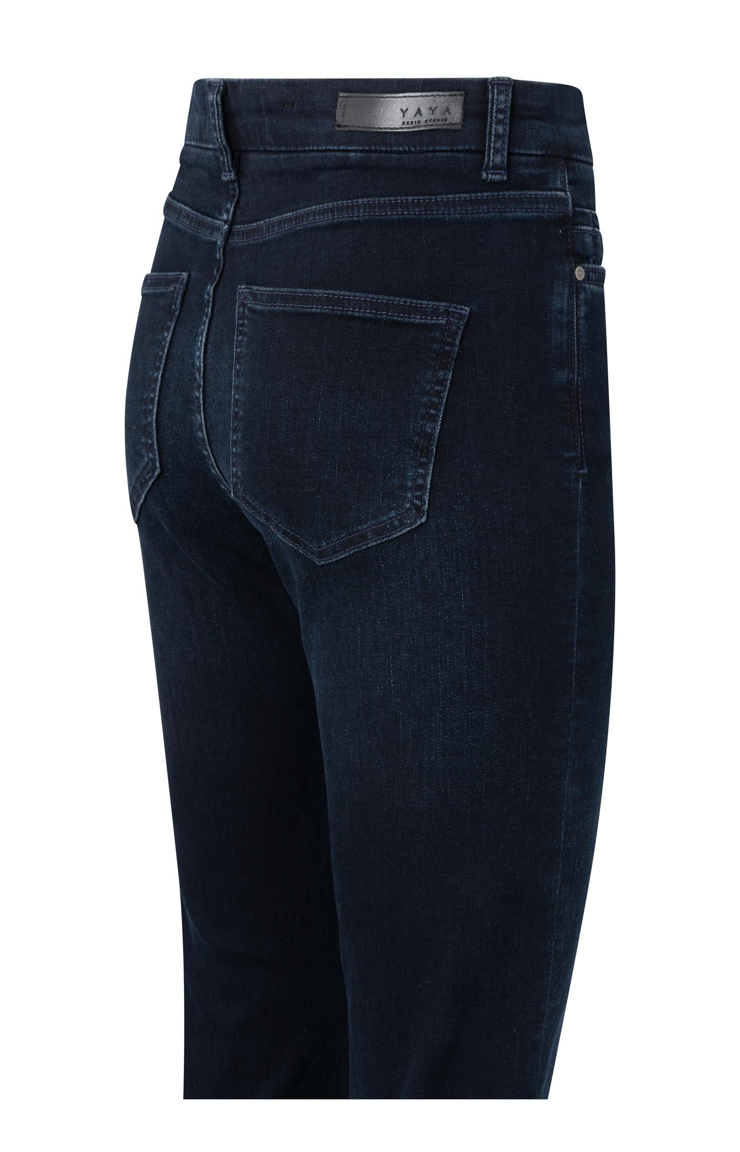 Flared denim jeans with mid waist - L32