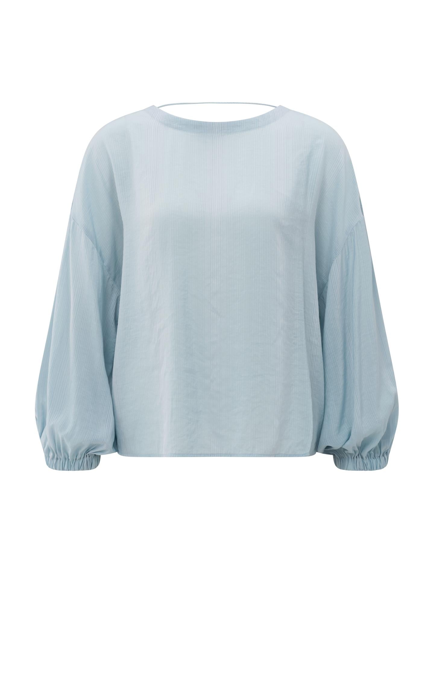 Flowy crinkle top with open back and tie detail - Type: product
