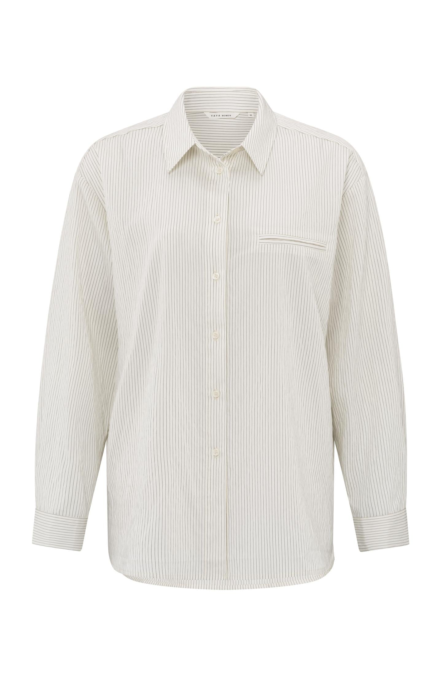 Flowy pinstripe blouse with relaxed fit - Type: product