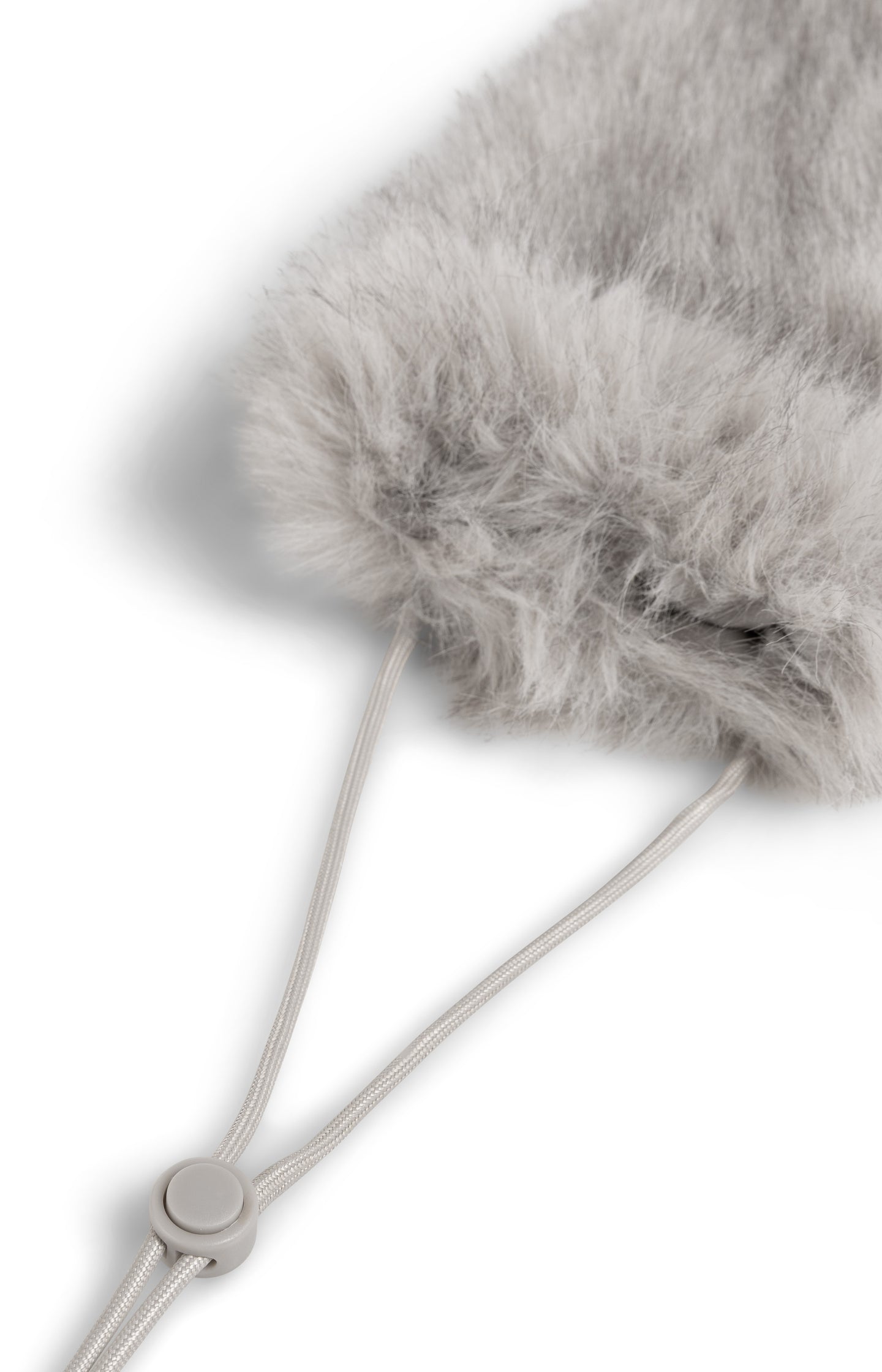Fluffy phone bag with cord