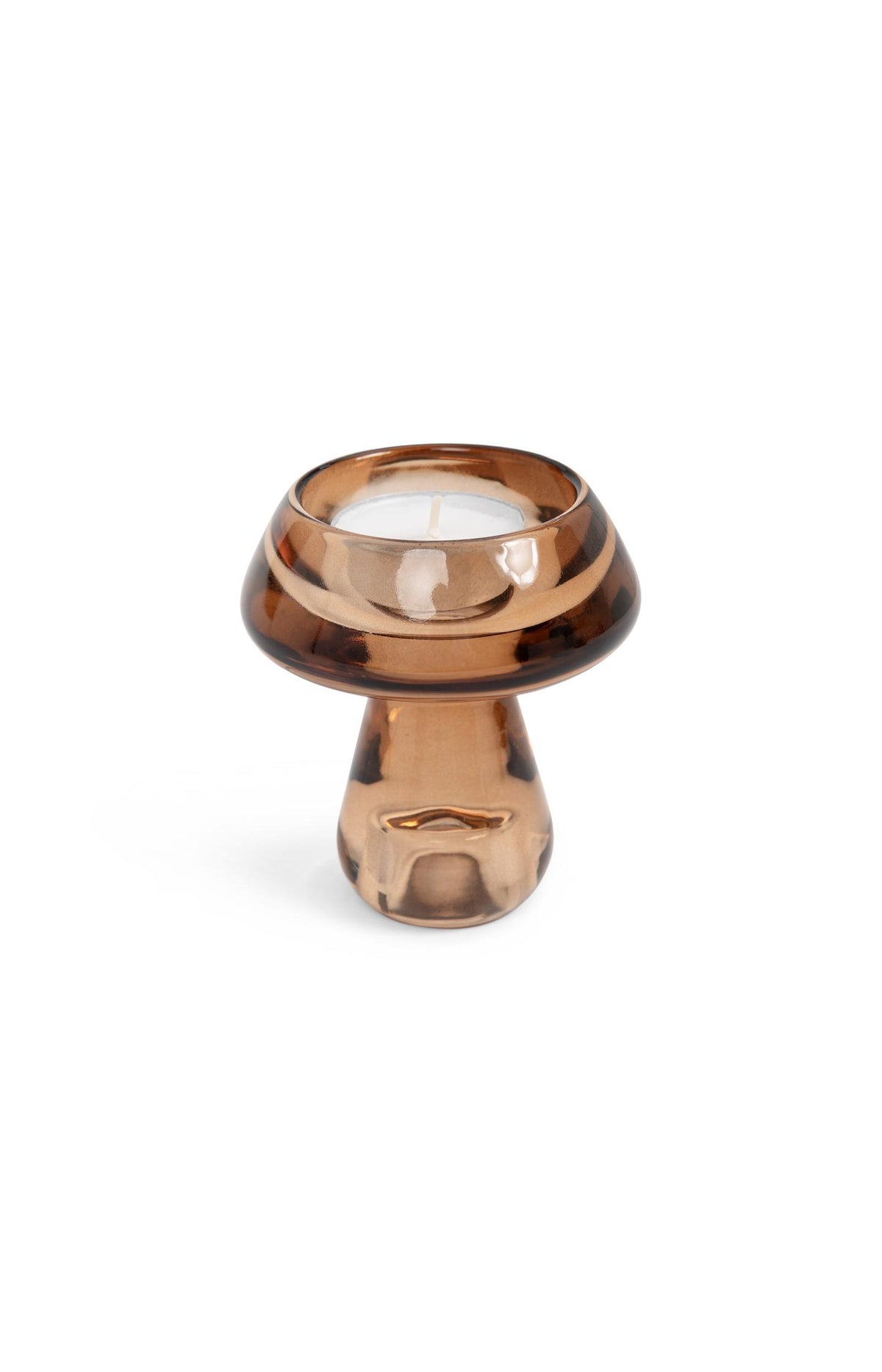 Glass mushroom tealight holder - M - Type: product