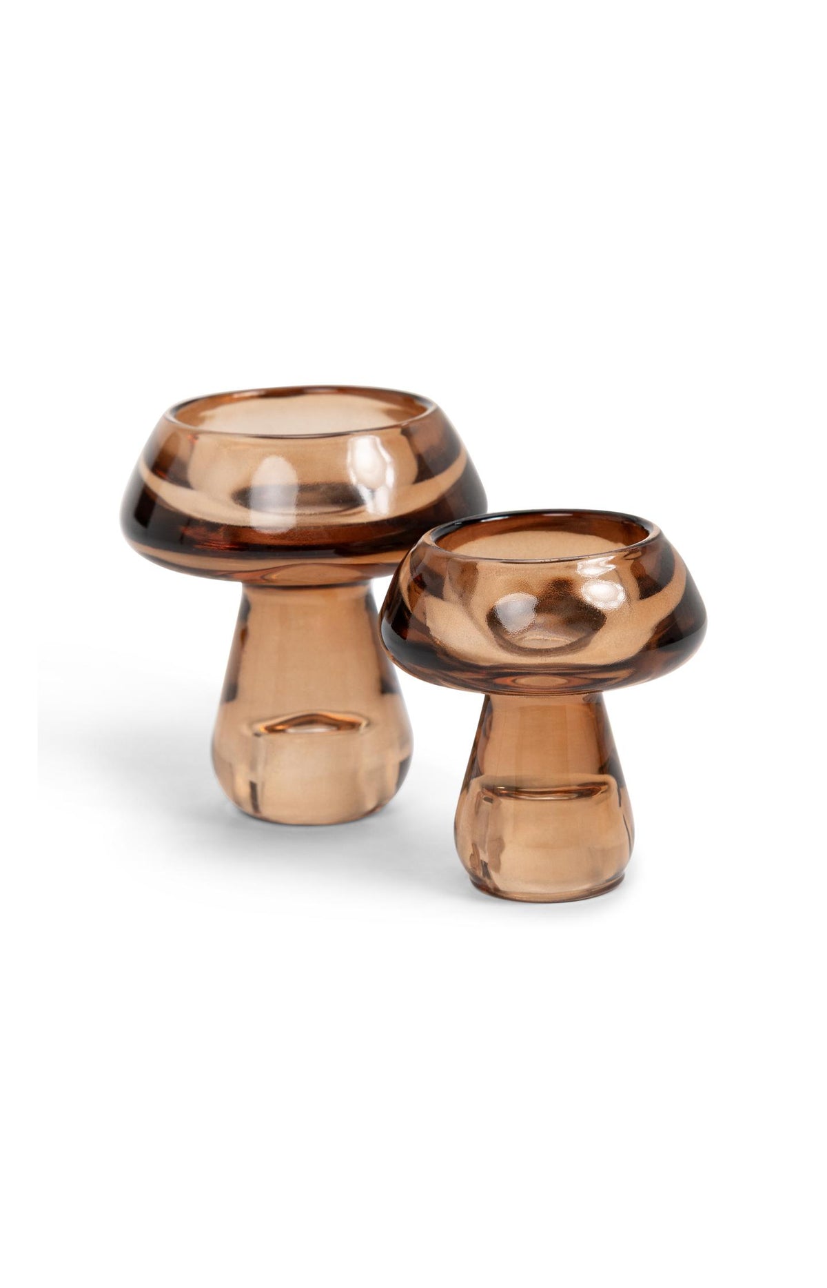 Glass mushroom tealight holder - M - Type: product