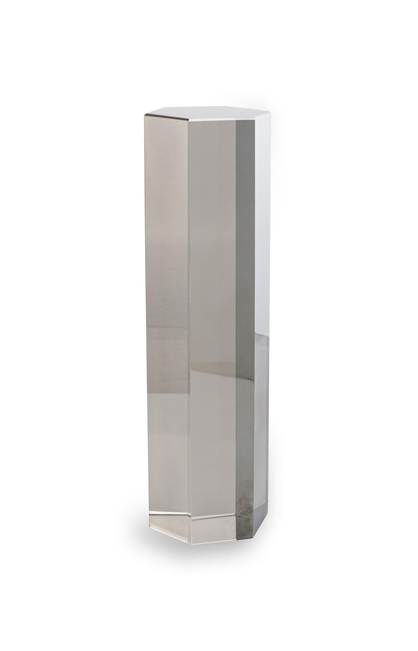 Glass sculpture with hexagonal shape - Type: product