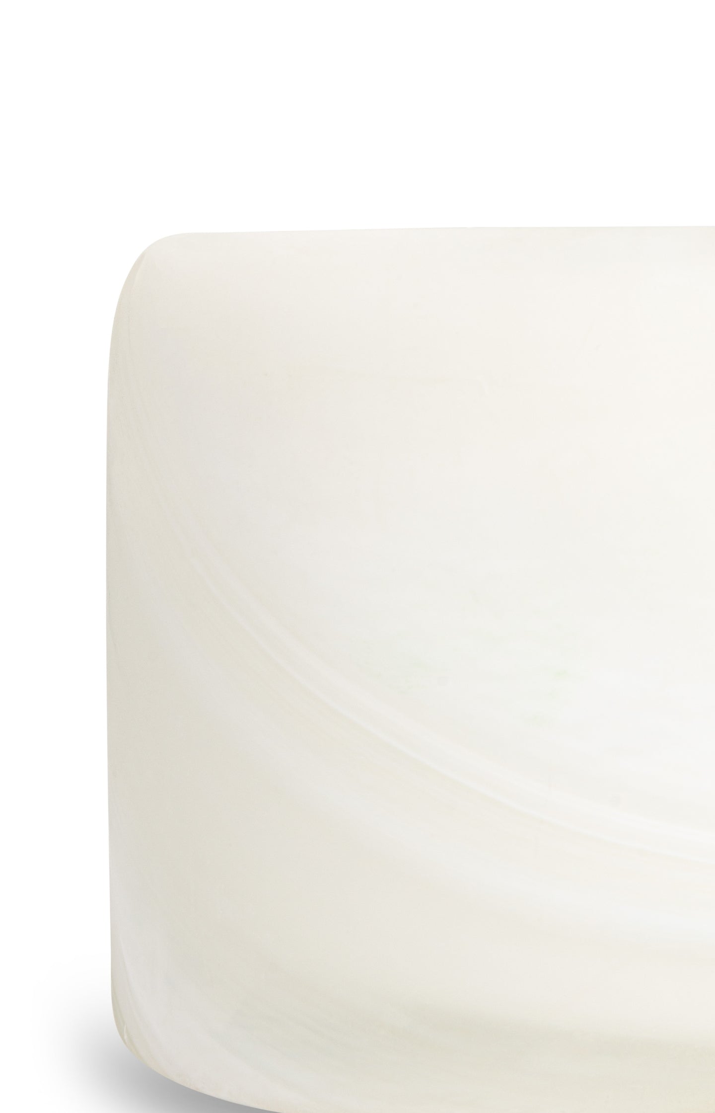 Glass tealight holder with swirl pattern