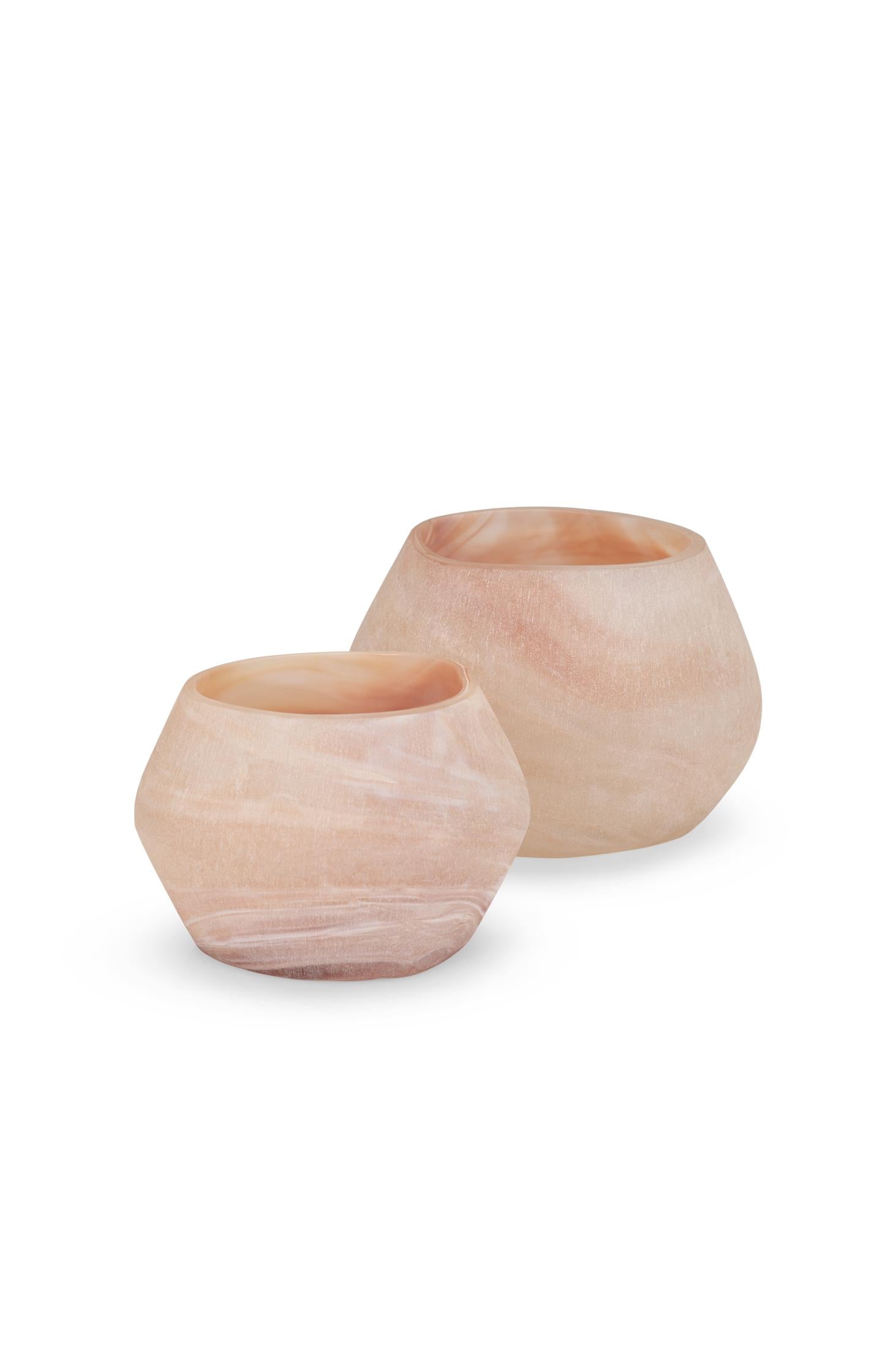 Glass tealight holder