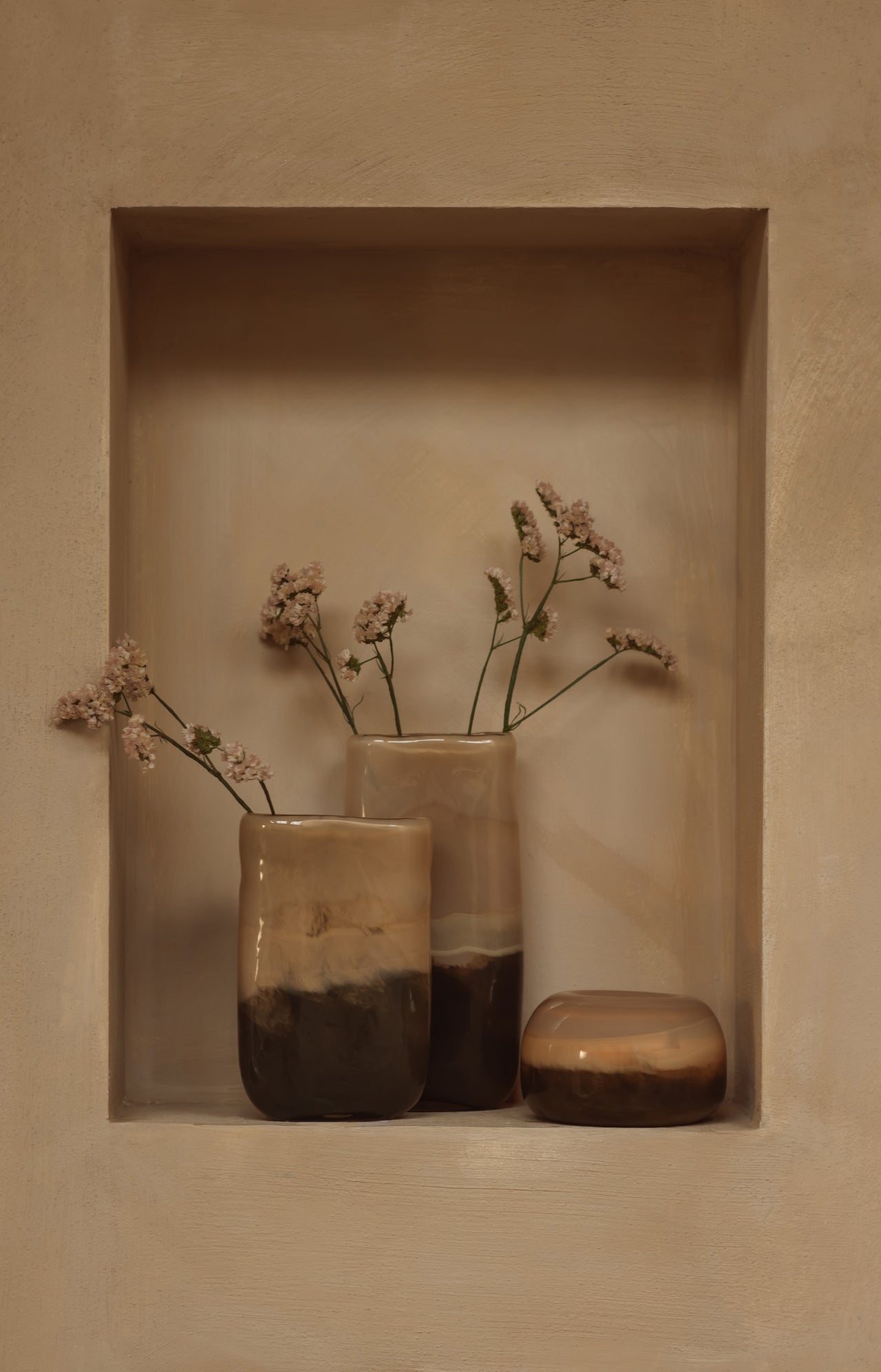 Glass vase with color gradient - small - Type: lookbook