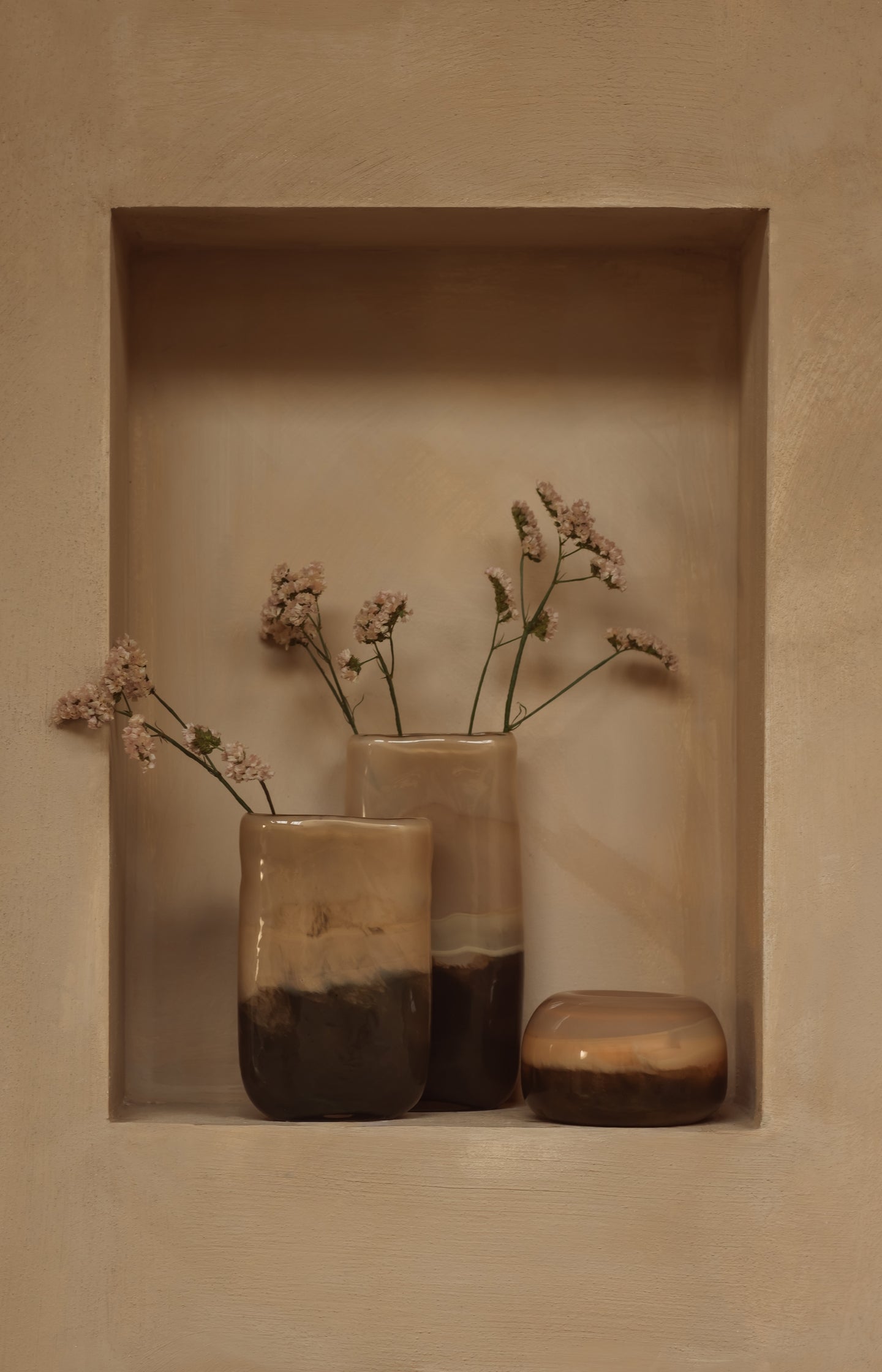 Glass vase with color gradient - small - Type: lookbook